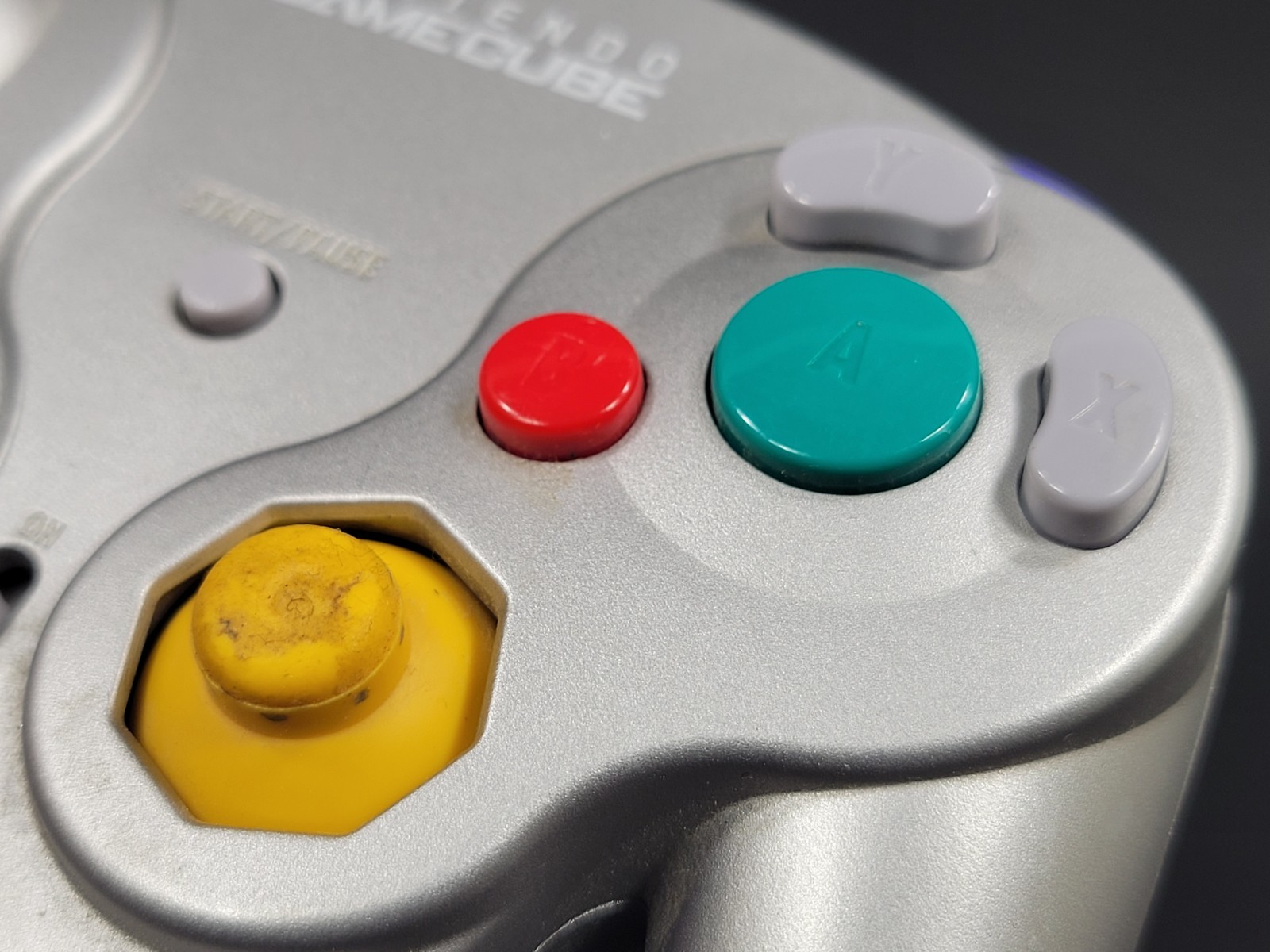 Nintendo Gamecube DOL-004 Wavebird Controller Platinum No Reciever For Parts