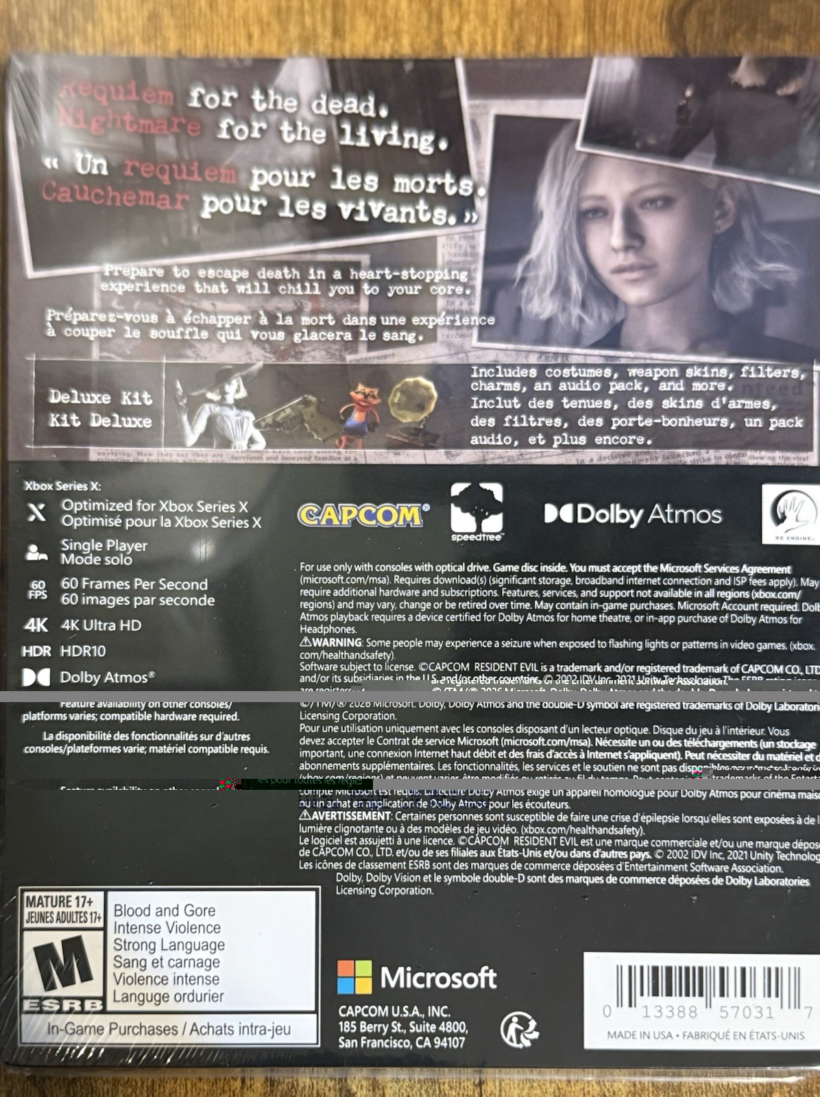Resident Evil Requiem Deluxe Edition with Steelbook Xbox Series X (New Sealed)
