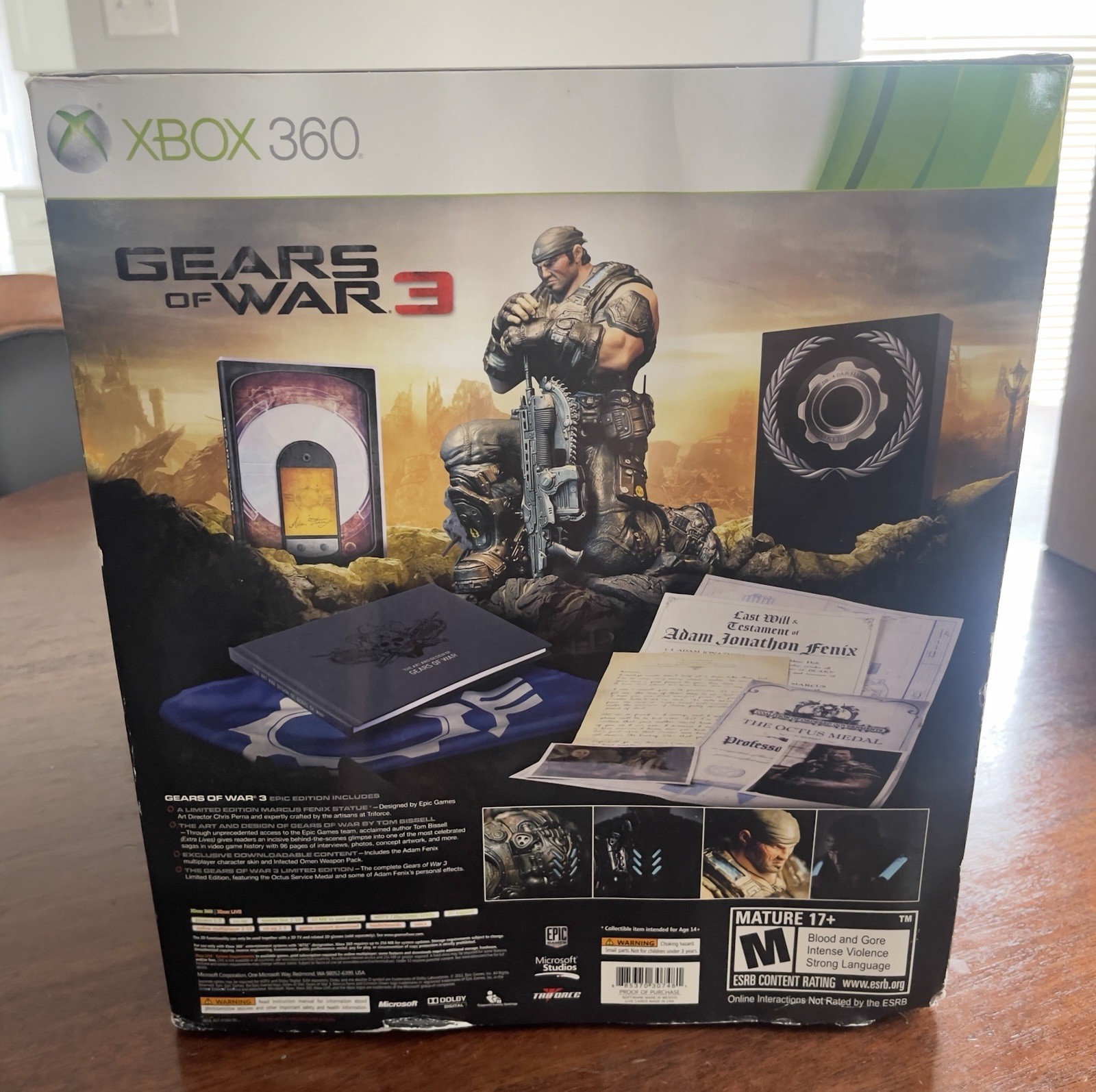 Gears of War 3 — Epic Edition (Microsoft Xbox 360, 2011) Brand New/Sealed