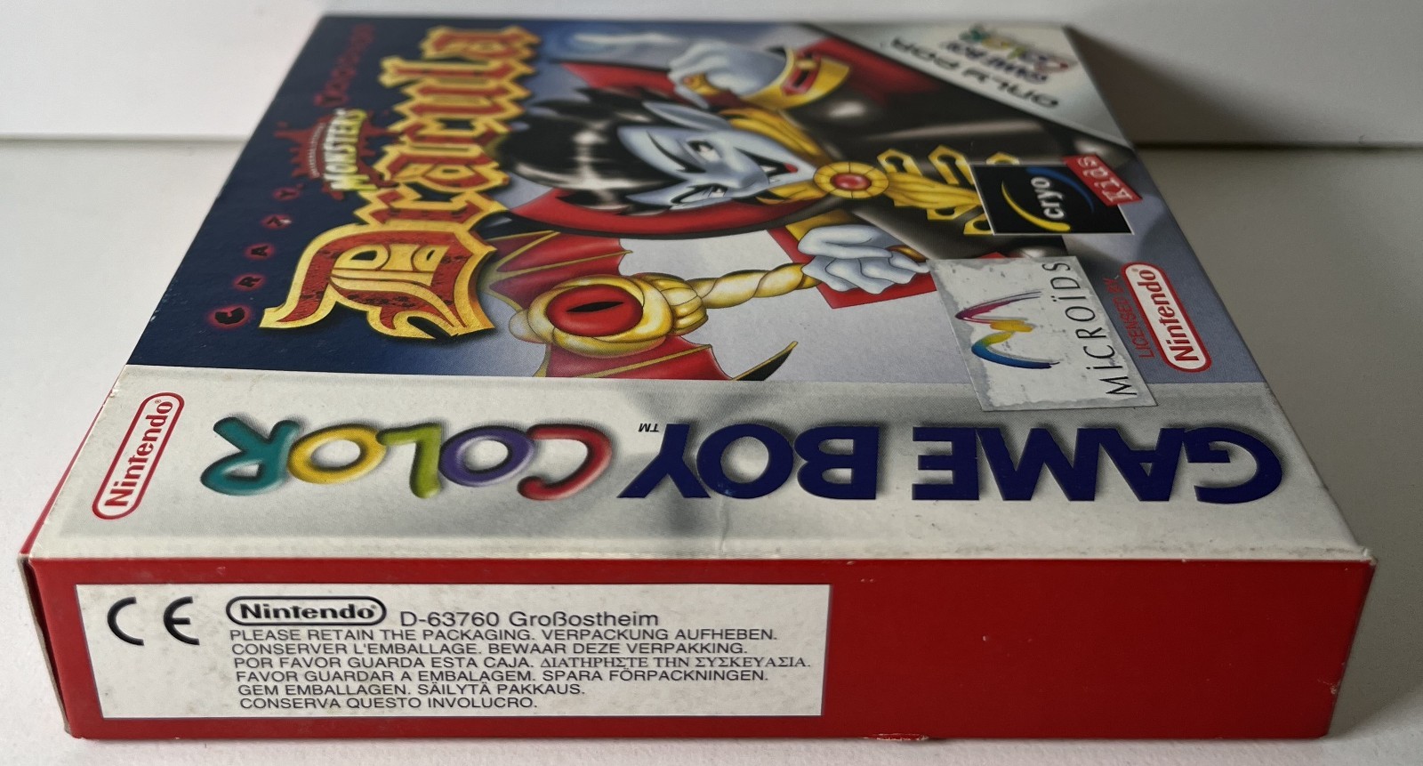 UNIVERSAL MONSTERS DRACULA CRAZY VAMPIRE NINTENDO GBC NEW PAL 2001