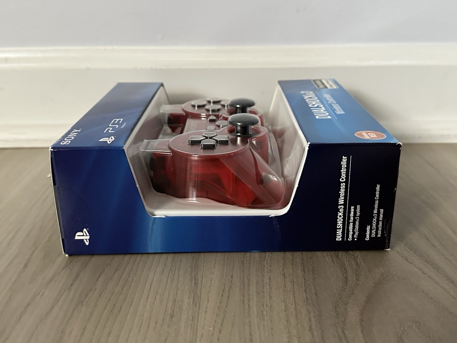 NEW PlayStation 3 PS3 Clear Crystal Cosmic Red DualShock 3 Controller – Sealed