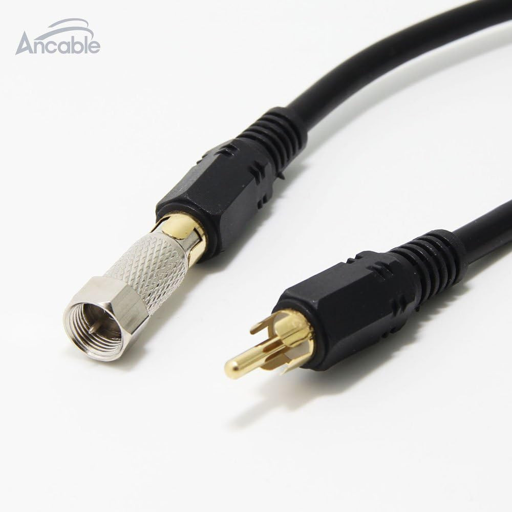 RCA Video Cable with RF TV Connector for Atari 2600 Jr 7800 Colecovision Intelli