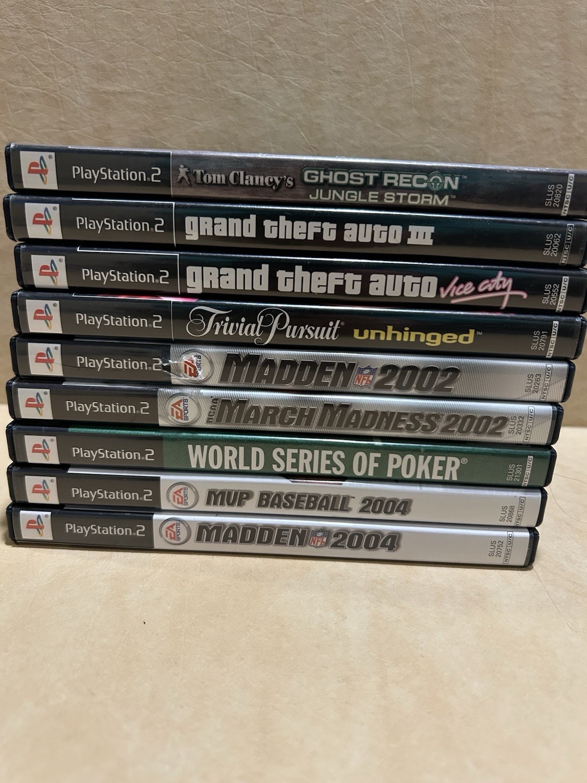 9 Game PS2 Lot – GTA 3, GTA Vice City, Ghost Recon Jungle & More – PlayStation 2