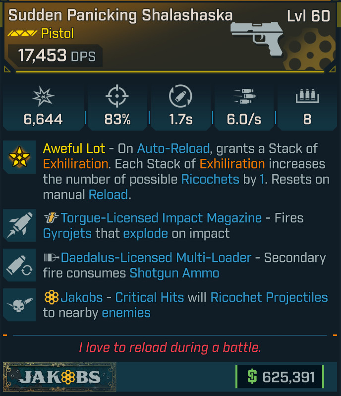 LVL 60 Borderlands 4 – Jakobs Shalashaska Pistols – 100% CHARITY!
