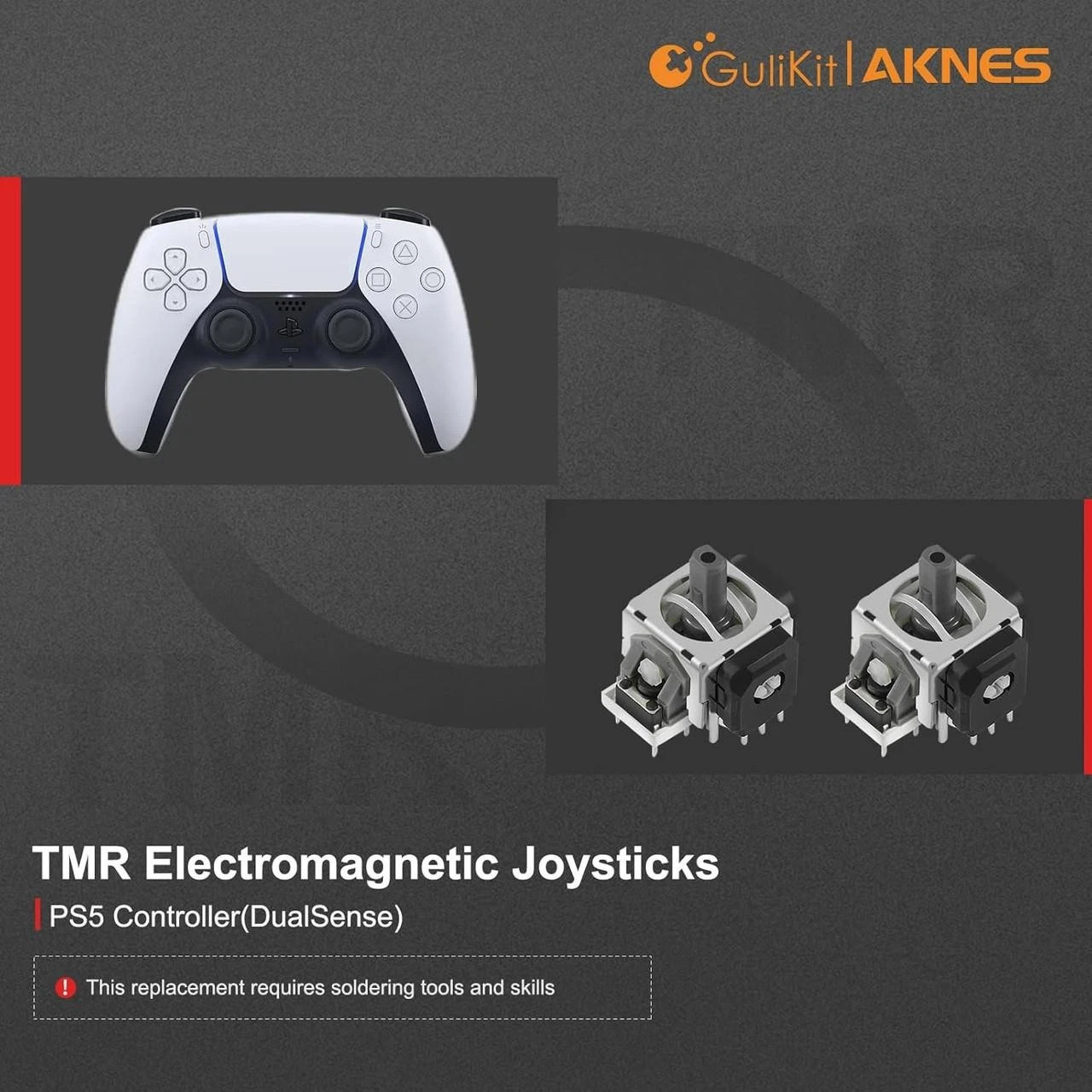2pcs Gulikit NS51 TMR Thumbstick Modules for PS5 Dualsense and Edge (Pair)