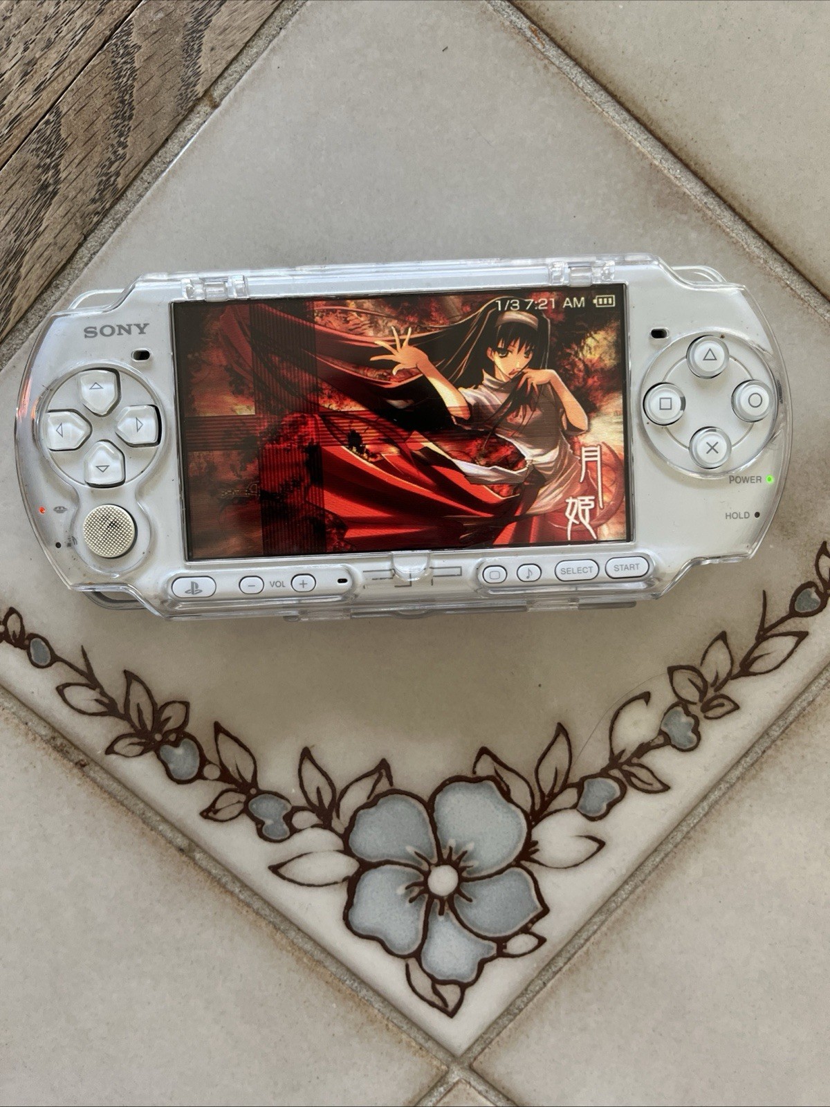 🔥Custom Psp 3000+128gb Micro Sd+ Clear Protective Case And Charger