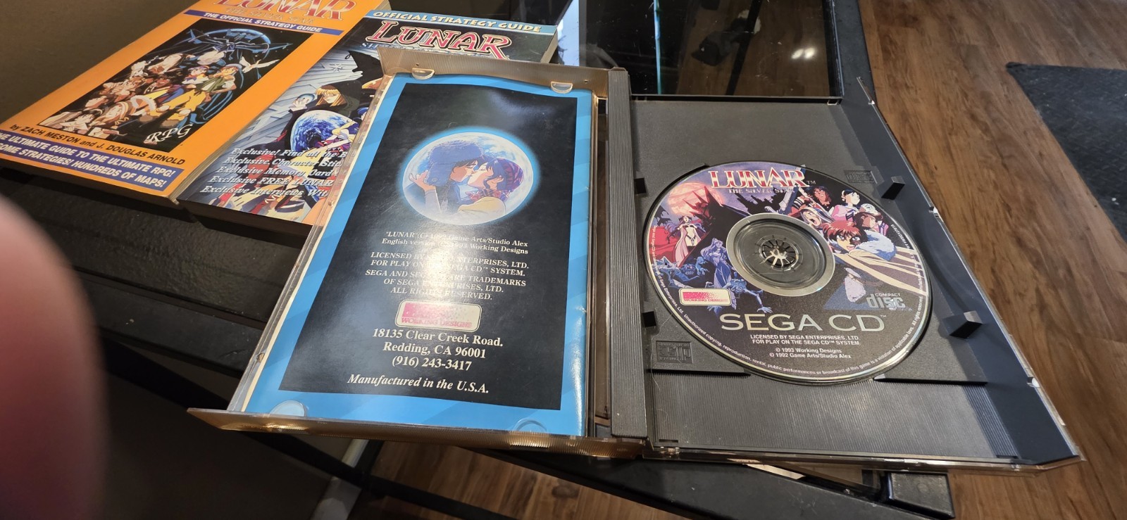 Lunar The Silver Star Cib With 2 Official Strategy Guides For Sega Cd Cib