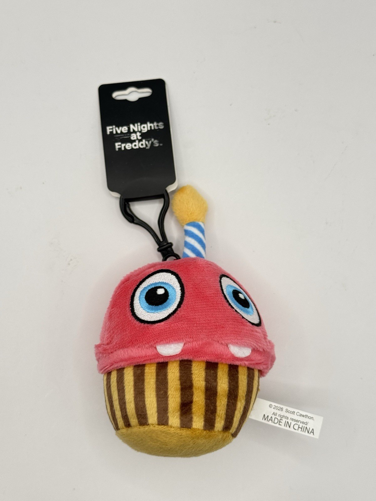 Jazwares Five Nights at Freddy’s CUPCAKE FNAF 3″ Mini Plush Bag Clip Buddy NEW