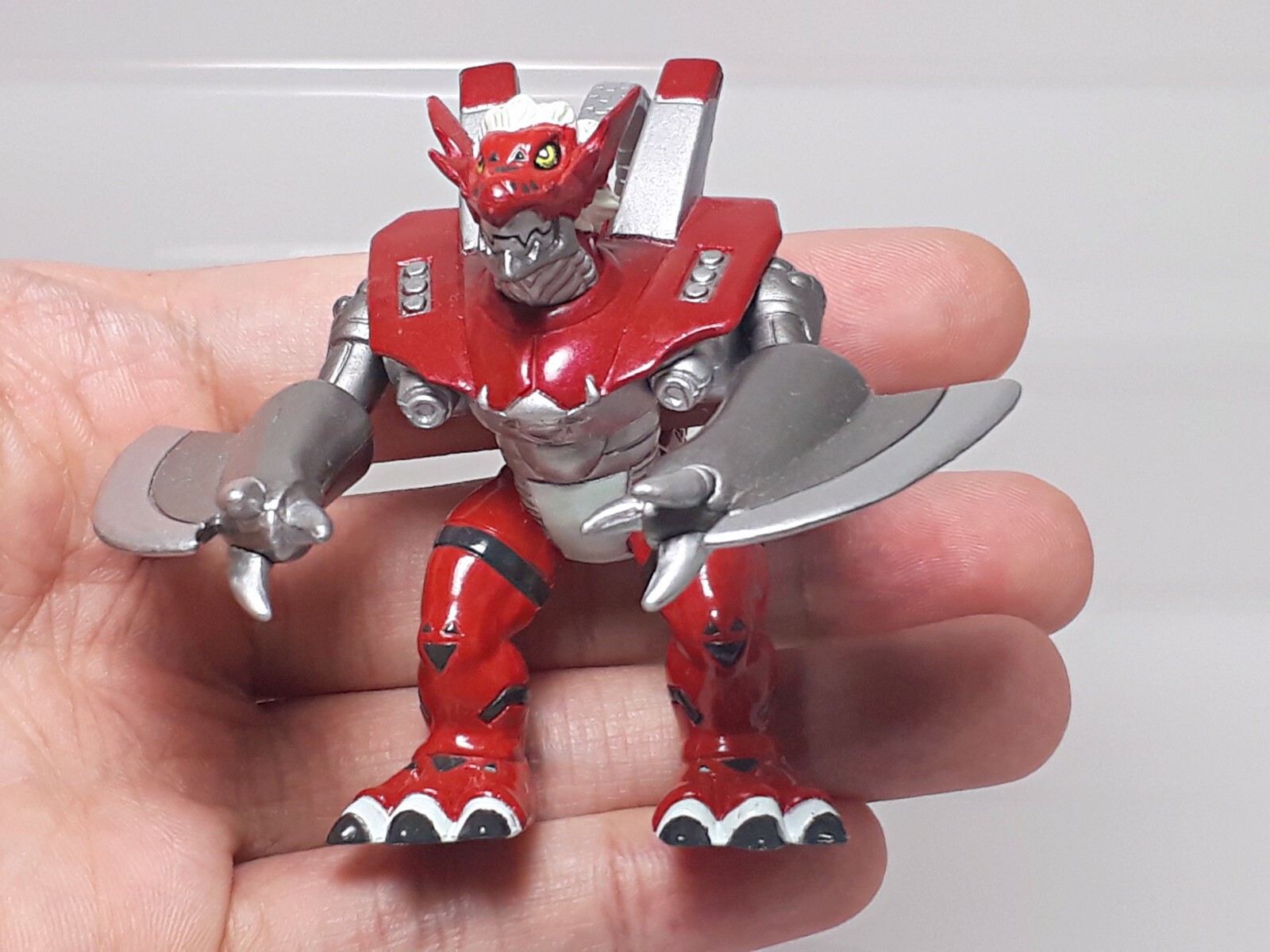 WarGrowlmon Digimon Tamers Figure Keychain Banpresto 2001 G08 2.4in