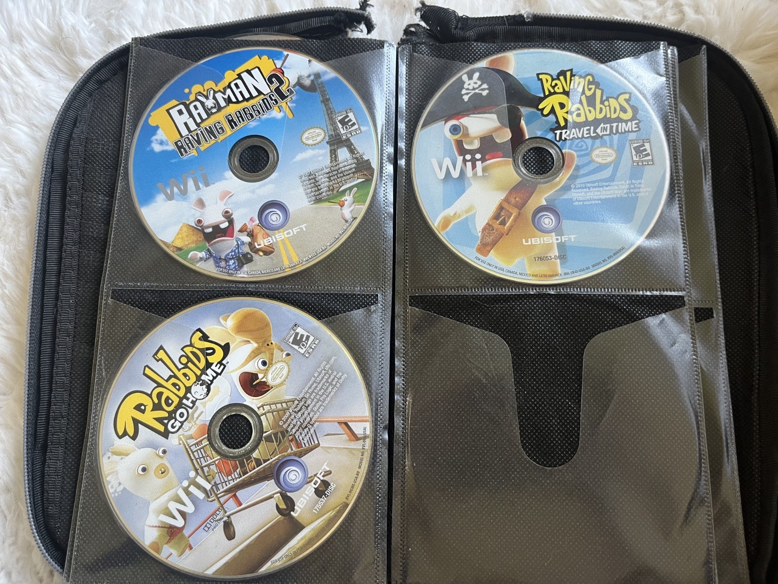 Raving Rabbids/Rayman 3Pack (Go Home, Travel in Time, and Raving Rabbids 2) Wii