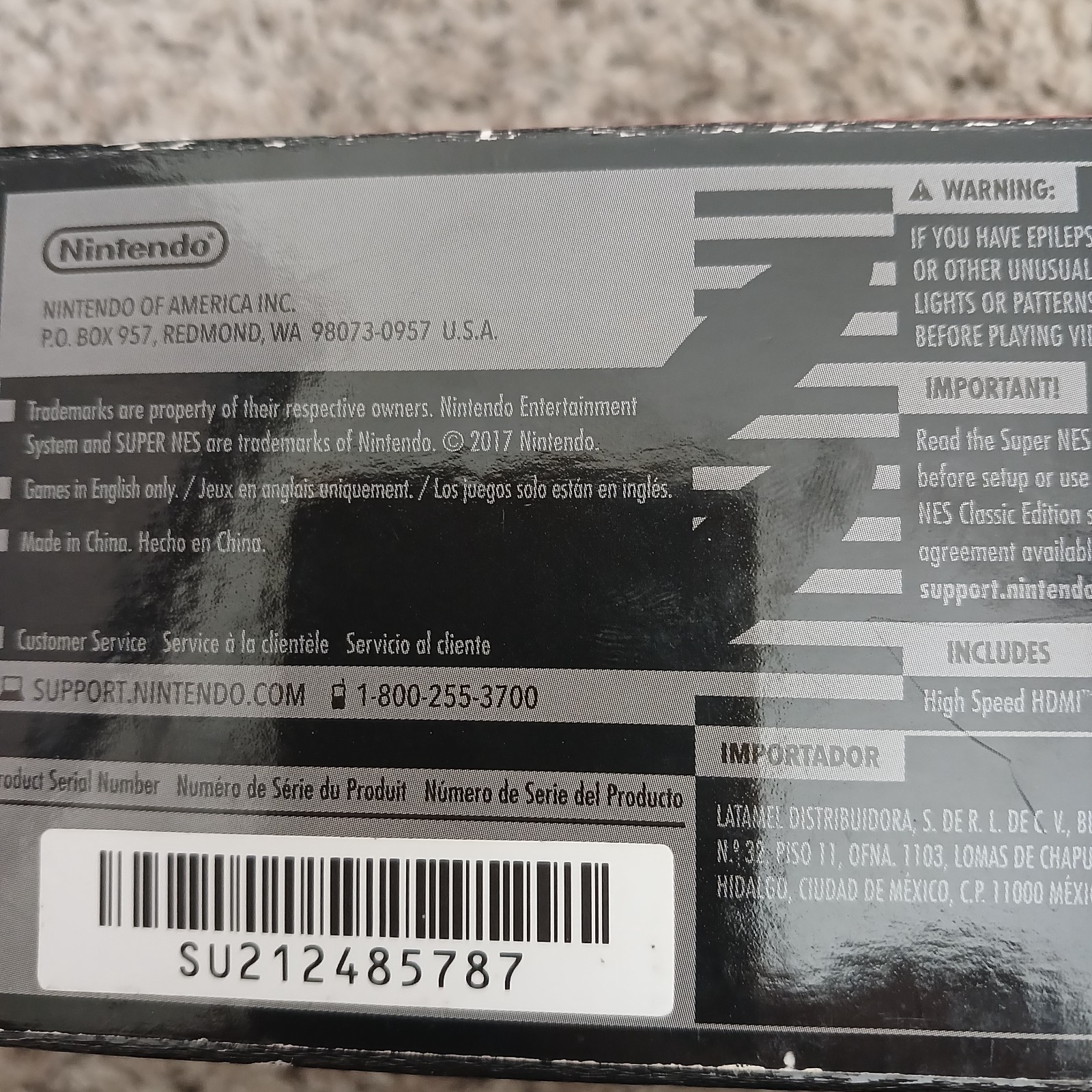 Nintendo Super NES Mini Classic Edition Control Deck – Gray