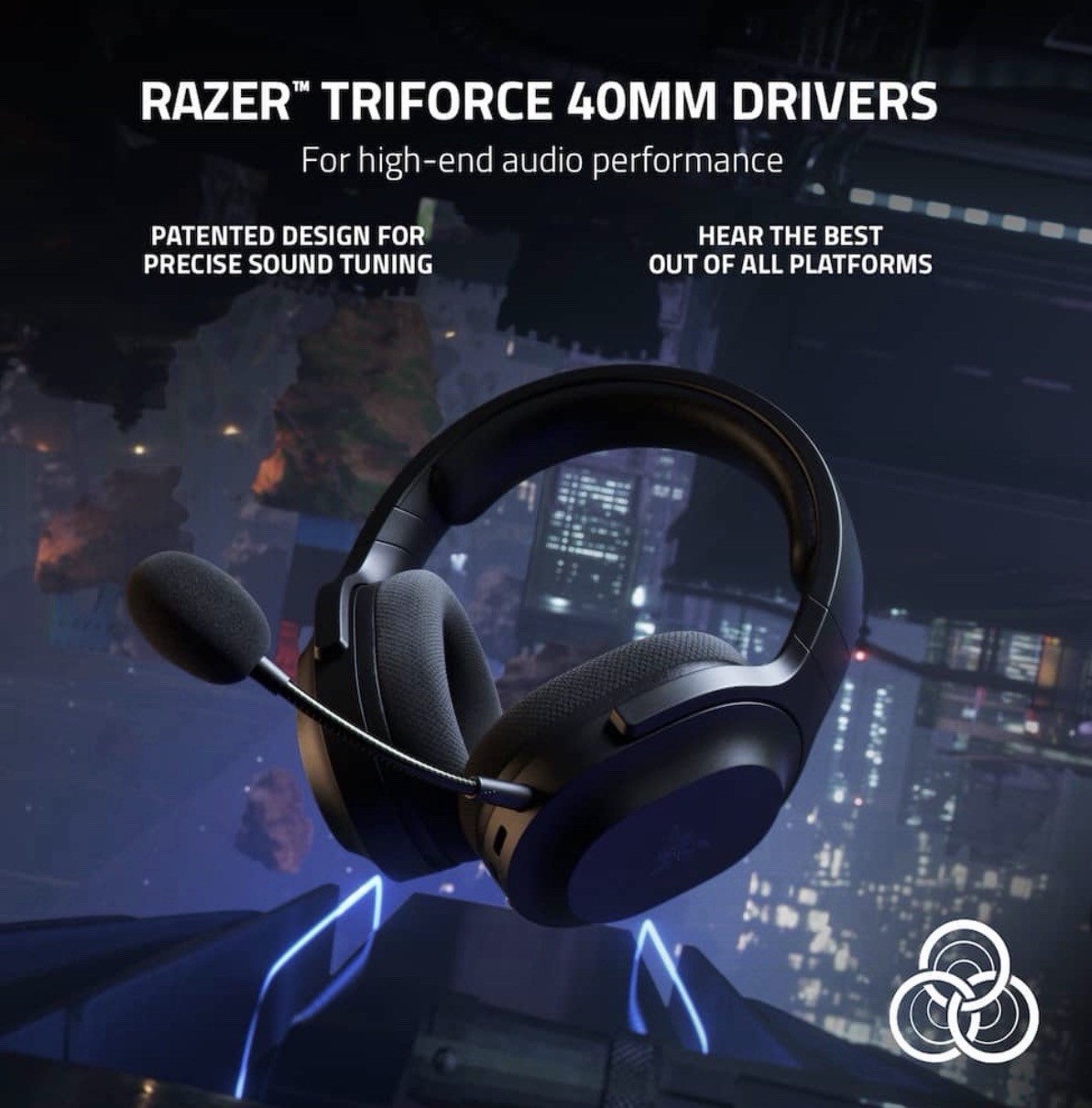 Razer Barracuda X 2022 Wireless Headset PC PS5 Switch Black