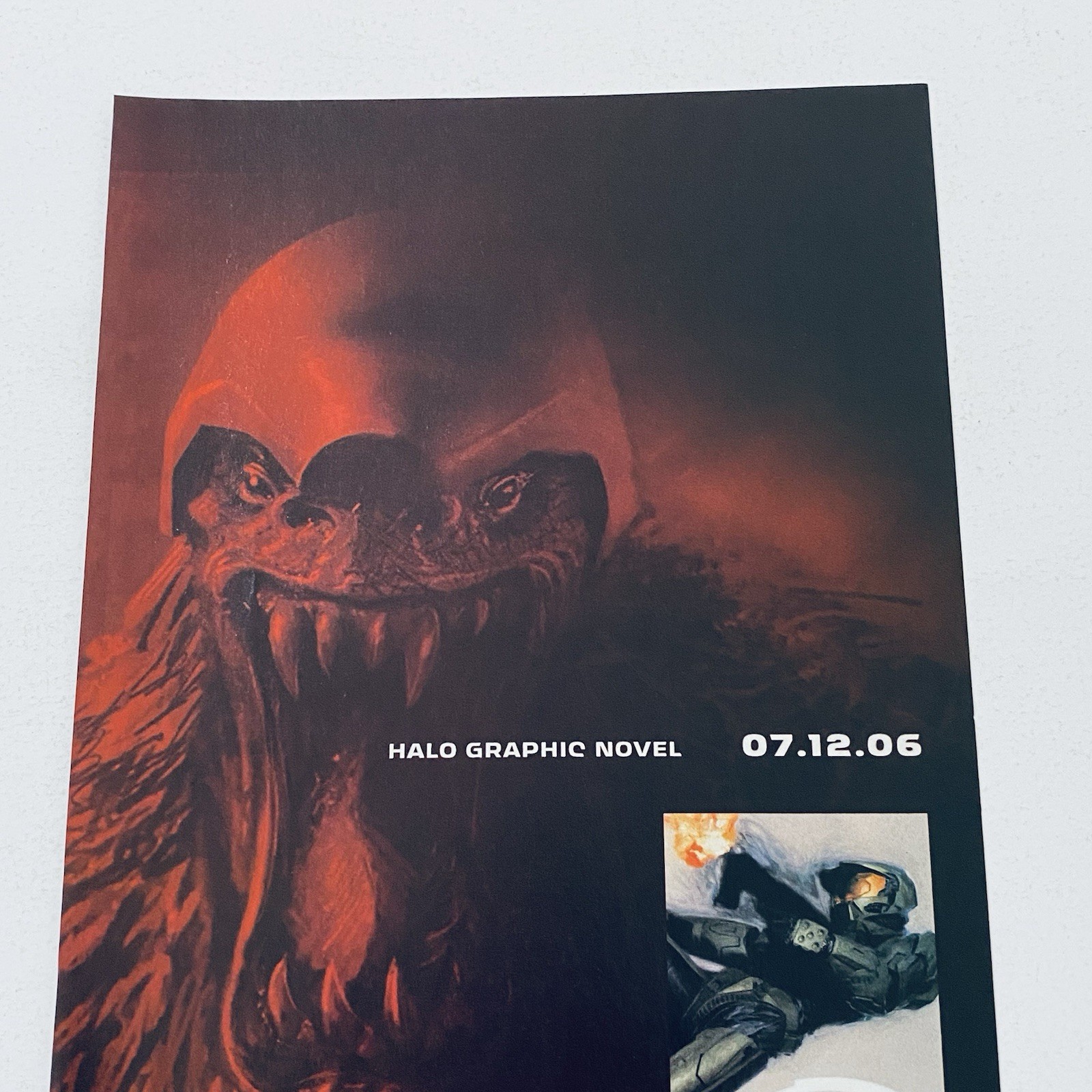 Halo Xbox Video Game Promo Poster Original 2000s Rare Print Ad + Free Postage