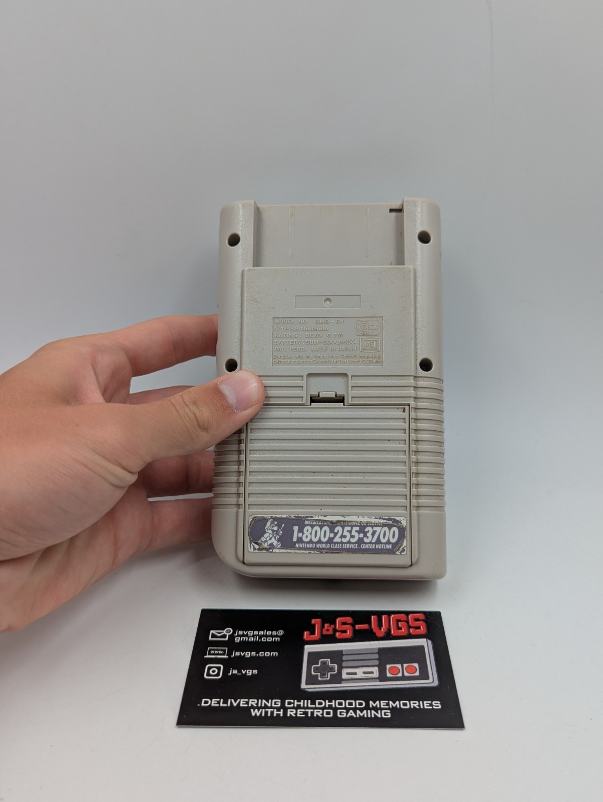 Nintendo Game Boy GB Gray Screen Line Tested Working