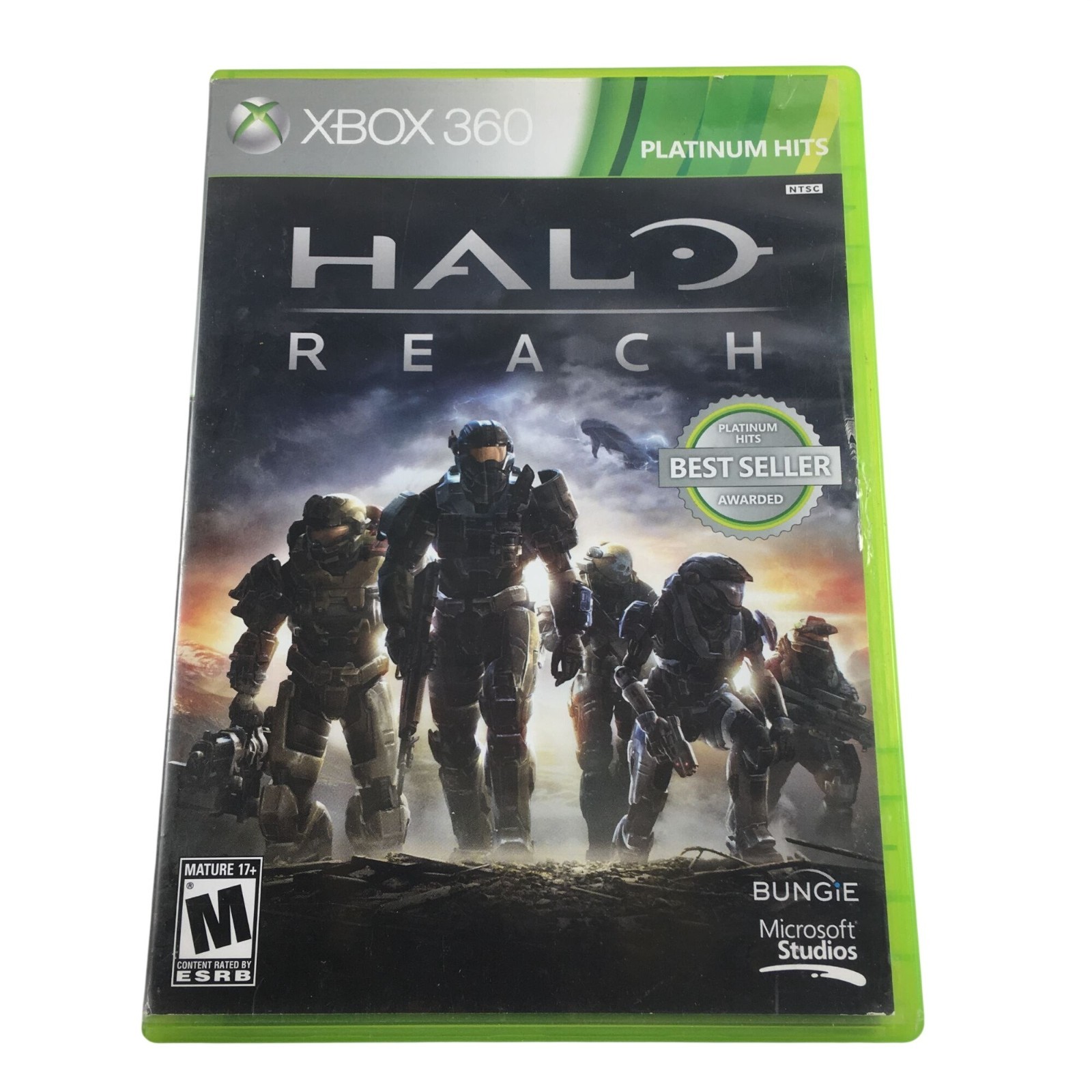 MICROSOFT XBOX 360 HALO REACH PLATINUM HITS MANUAL INCLUDED