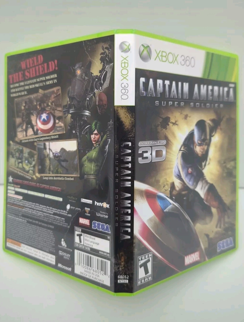 Captain America: Super Soldier (Microsoft Xbox 360, 2011) CIB, Original Label
