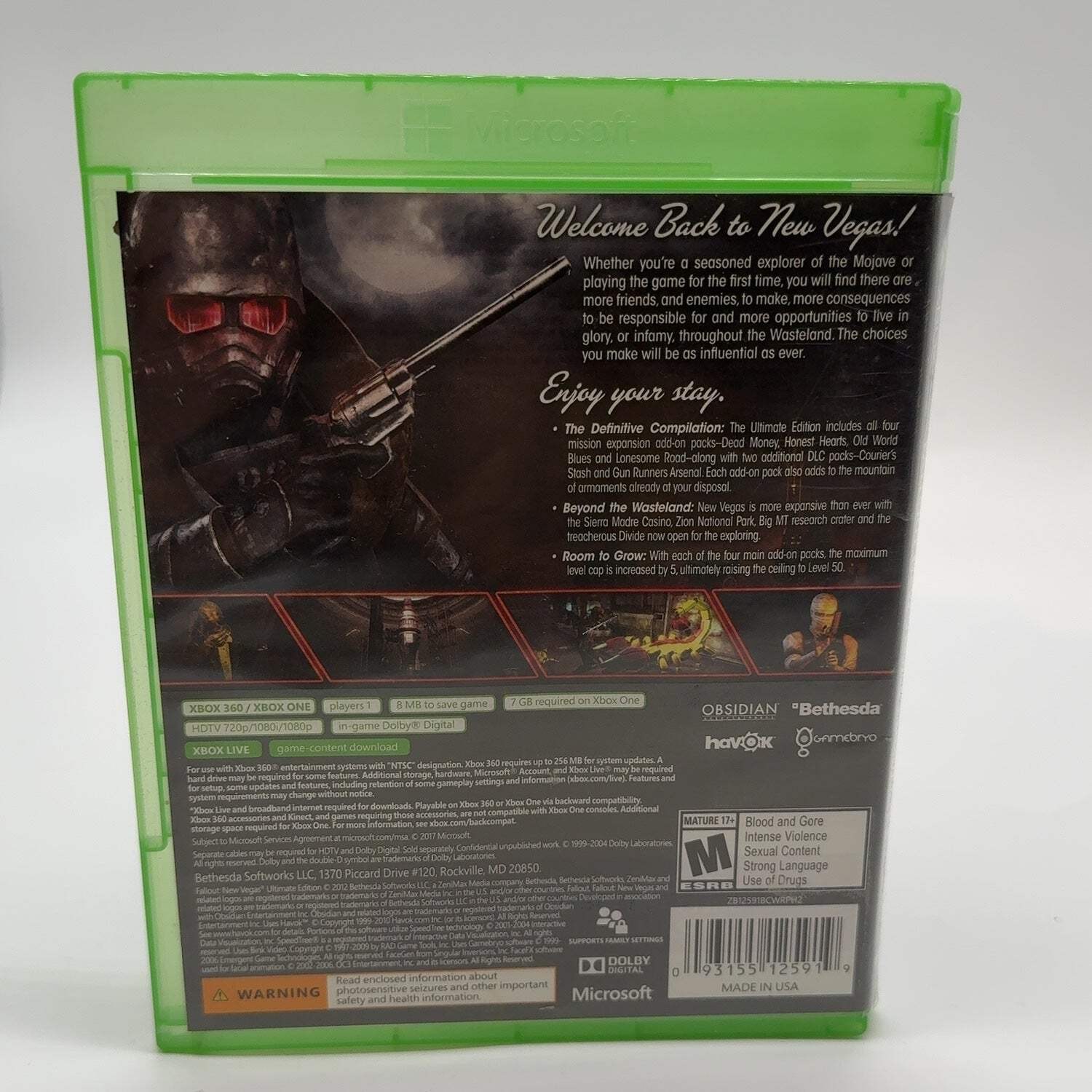 Fallout: New Vegas [Ultimate Edition] (Microsoft Xbox 360, 2012)
