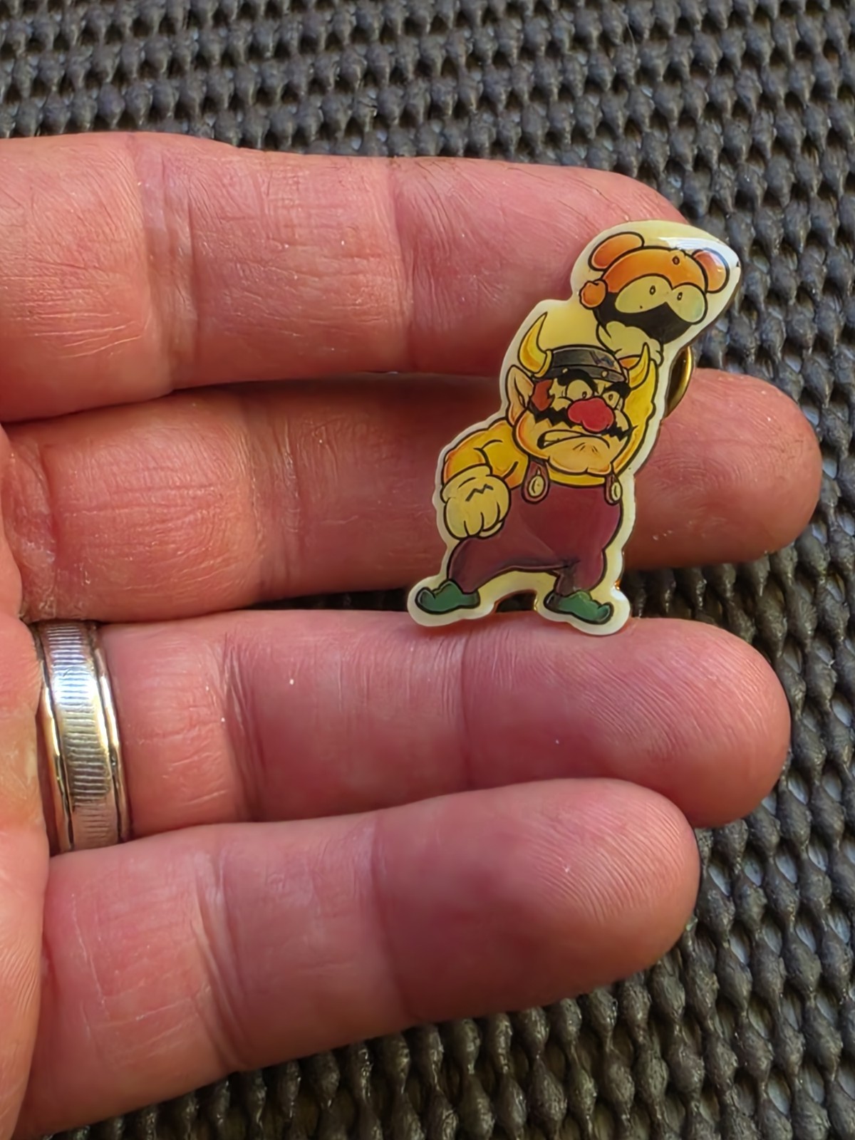 Vintage Nintendo Wario Land Pin Badge Nagasakiya Rare Retro NES Game Boy GB GBC