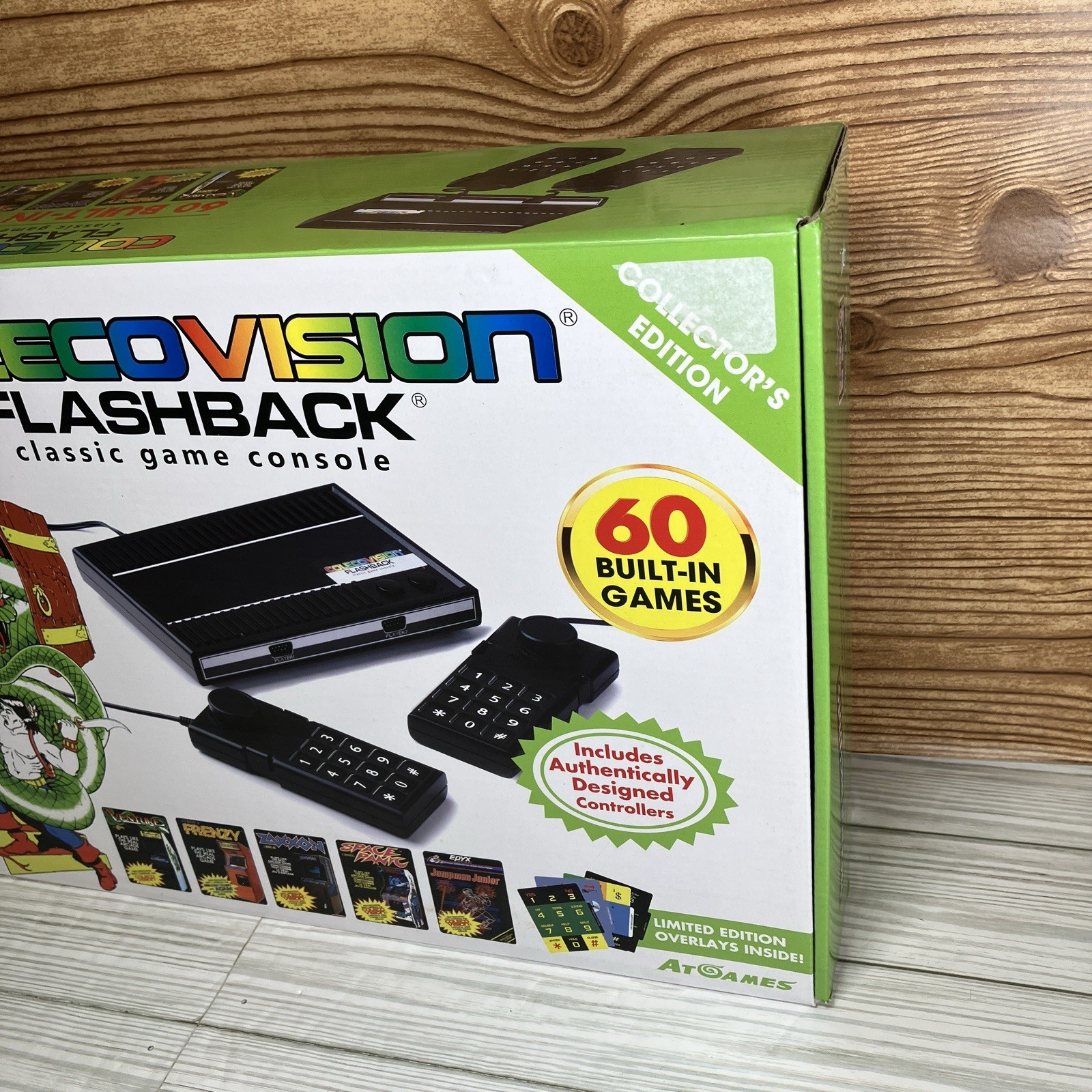 AtGames ColecoVision 32MB Black Game Console Open Box 60 Games Flashback Limited