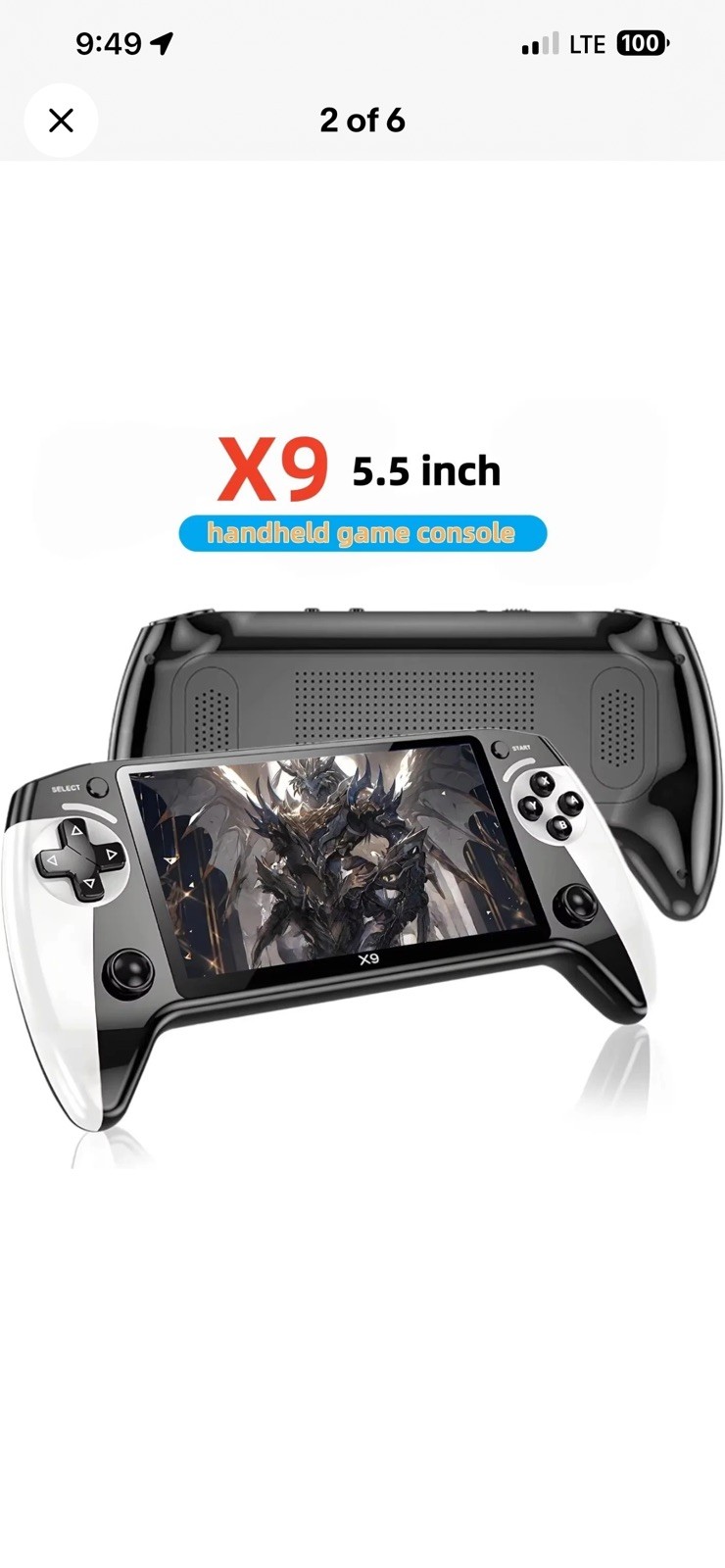 X9 Retro Handheld Game Console 5.5 Inch | 20000+ Games | Portable Gaming Player