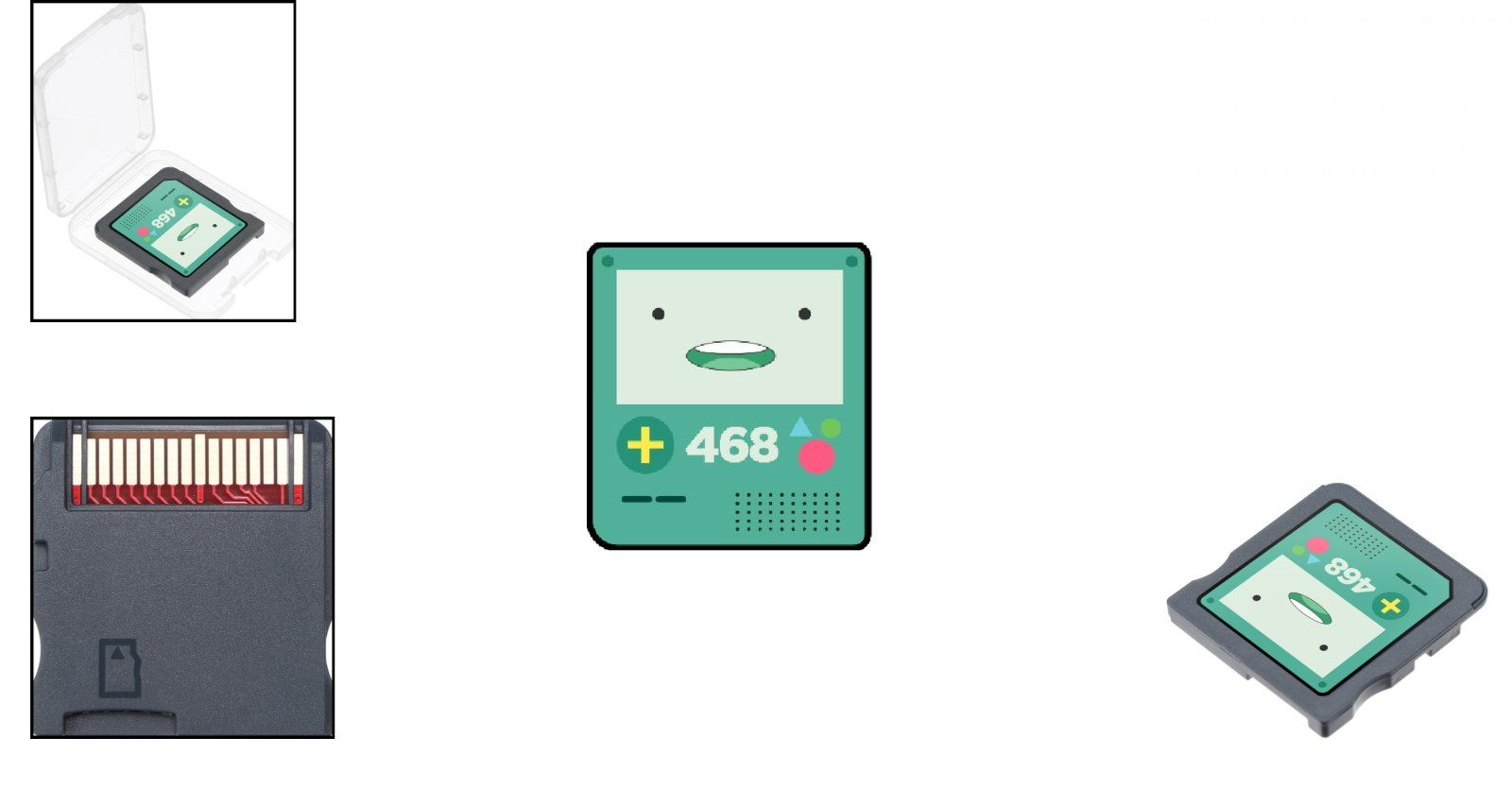 Retro 468-in-1 Game Cartridge: Compatible with DS/3DS – Easy Plug & Play