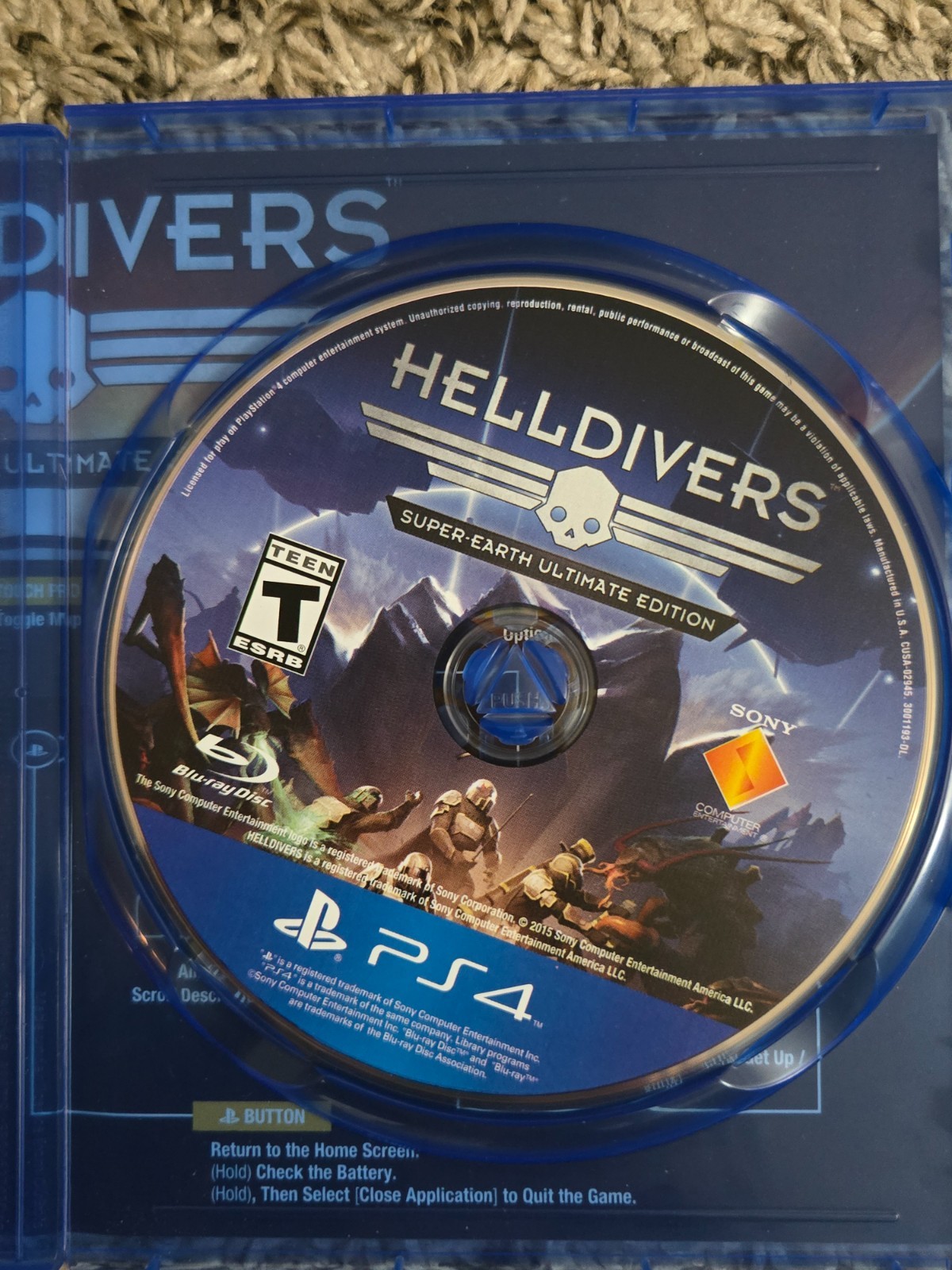 Helldivers — Super Earth Ultimate Edition (Sony PlayStation 4, 2015) CIB Tested
