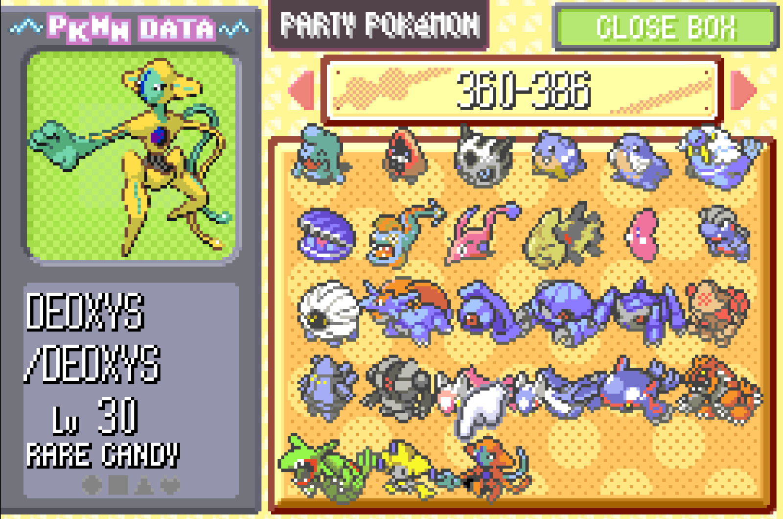 Pokemon Sapphire – Gameboy Advance – Shiny Living Dex Max Items Events Unlocked!