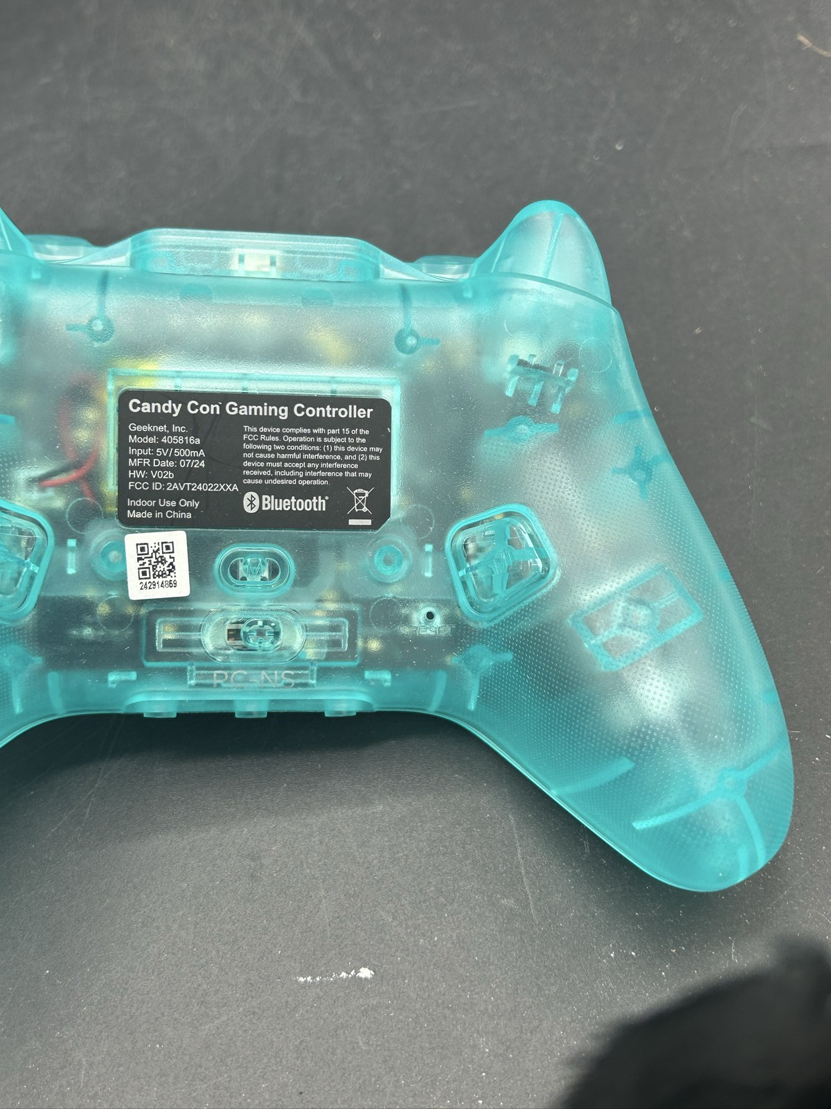 Candy Con Gaming Controller Teal Ergonomic Wired for Nintendo Switch