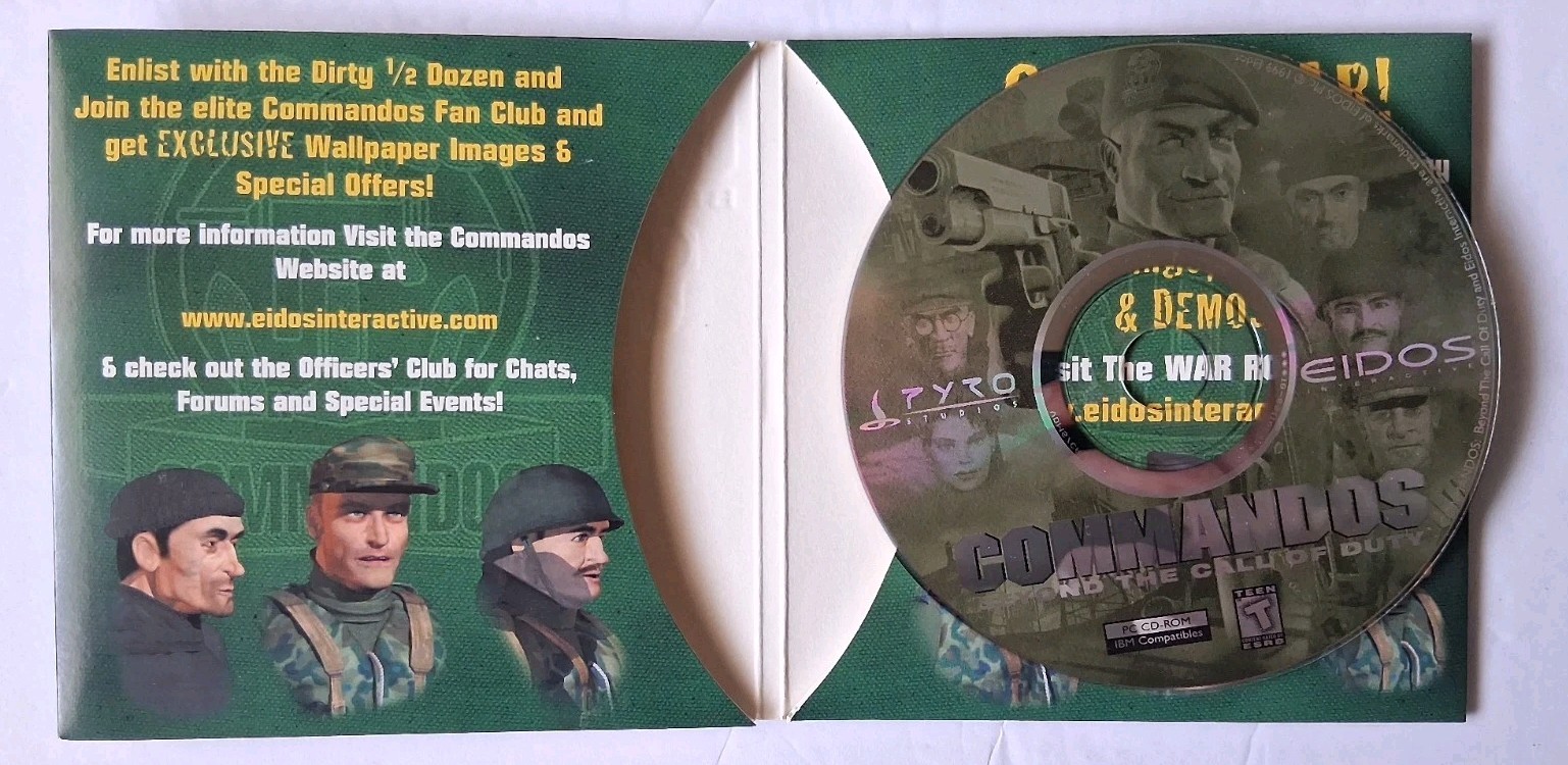 Eidos Computer Wargame Commandos – Beyond the Call of Duty VG/EX