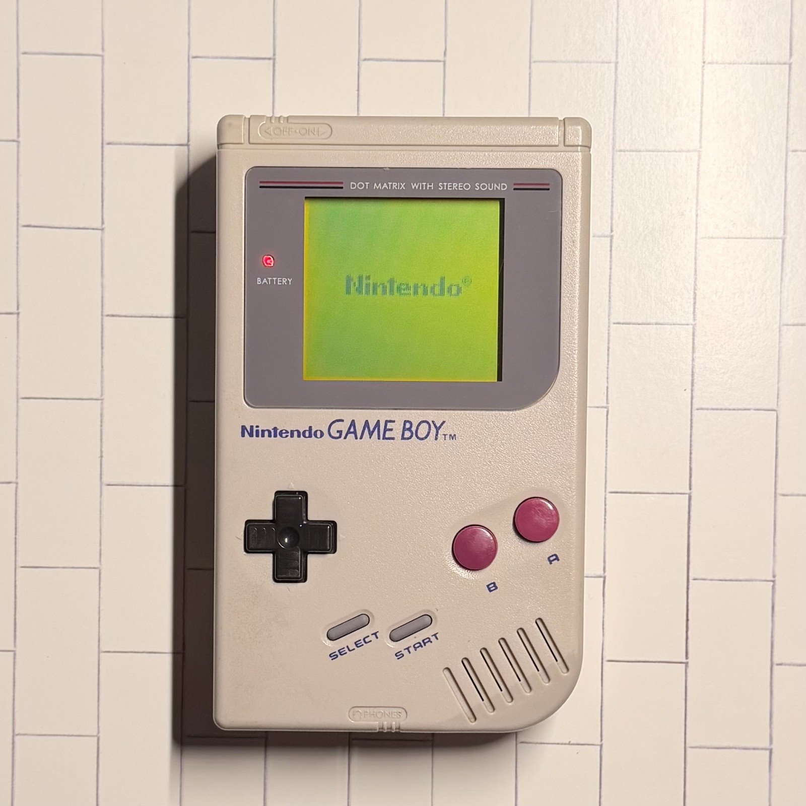 *Restored* Original Nintendo Game Boy DMG 4 Game Bundle – New Screen Lens