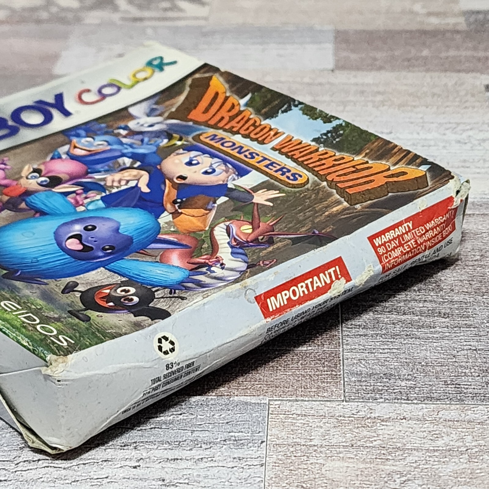 Dragon Warrior Monsters (Game Boy Color, 2000) Box & Manual Only *NO GAME*