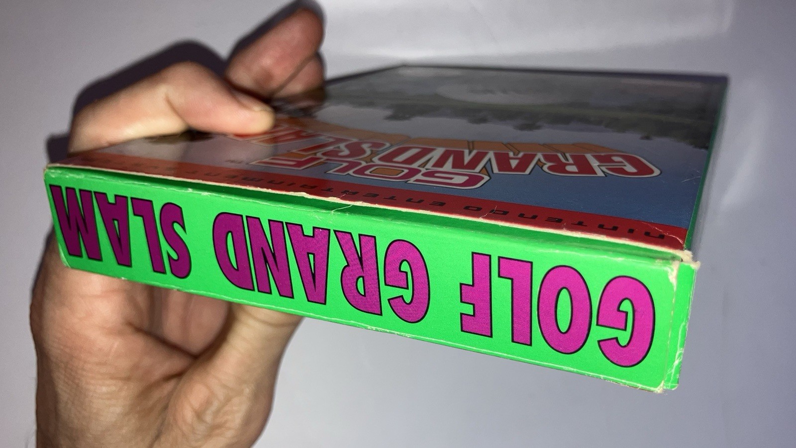 rare GOLF GRAND SLAM NES Game in Box w/manual, foldout & foam piece Fine shape