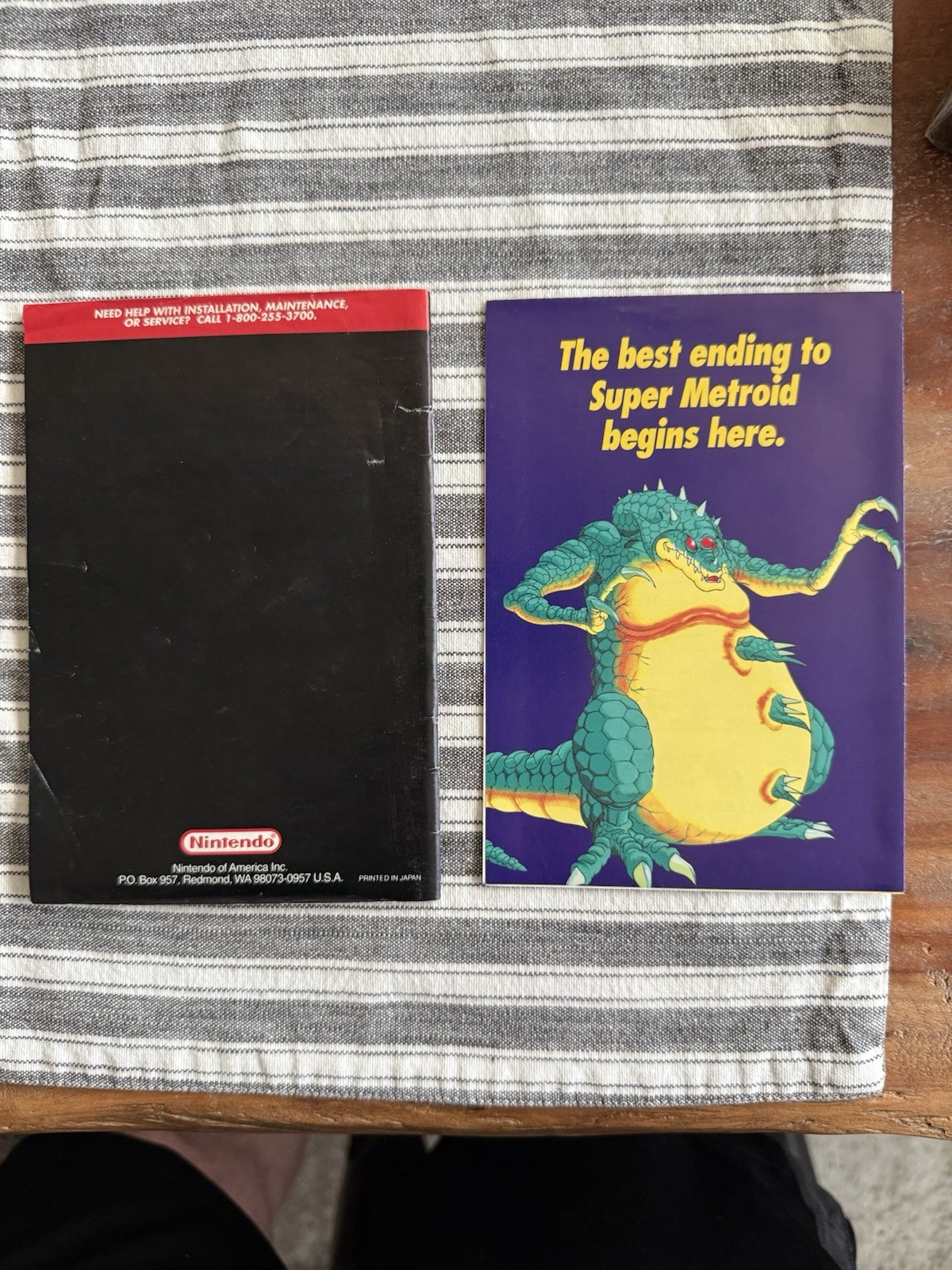 Super Metroid SNES Super Nintendo 100% Complete In Box 1st Print Manual Inserts