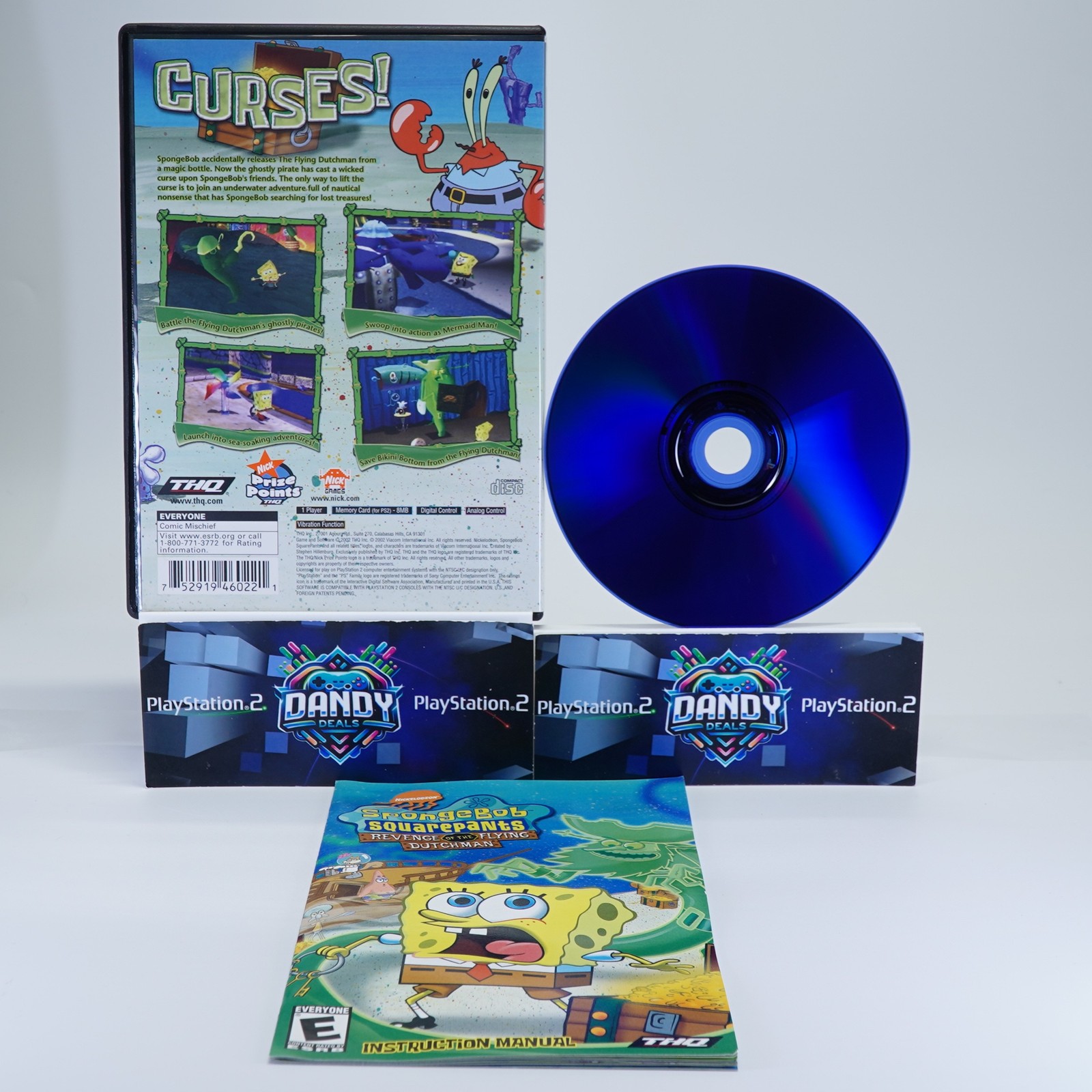 SpongeBob SquarePants Revenge of the Flying Dutchman PS2 CIB W/ Manual – PlaySta