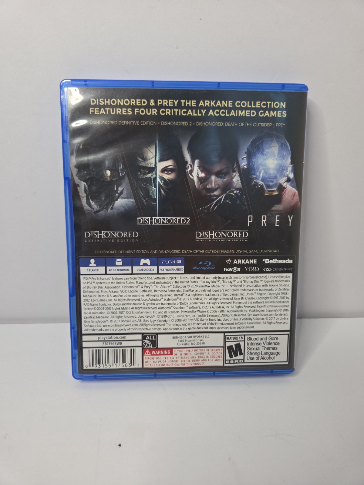 Dishonored and Prey: The Arkane Collection – Sony PlayStation 4