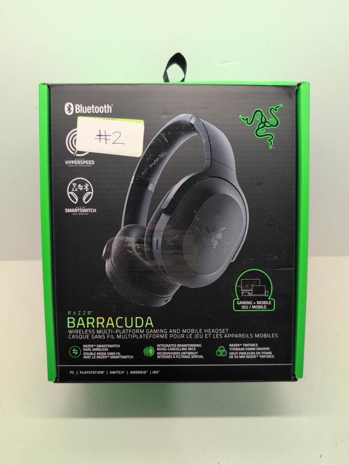 Razer Barracuda Wireless Multi-Platform Gaming & Mobile Headset With Box #2