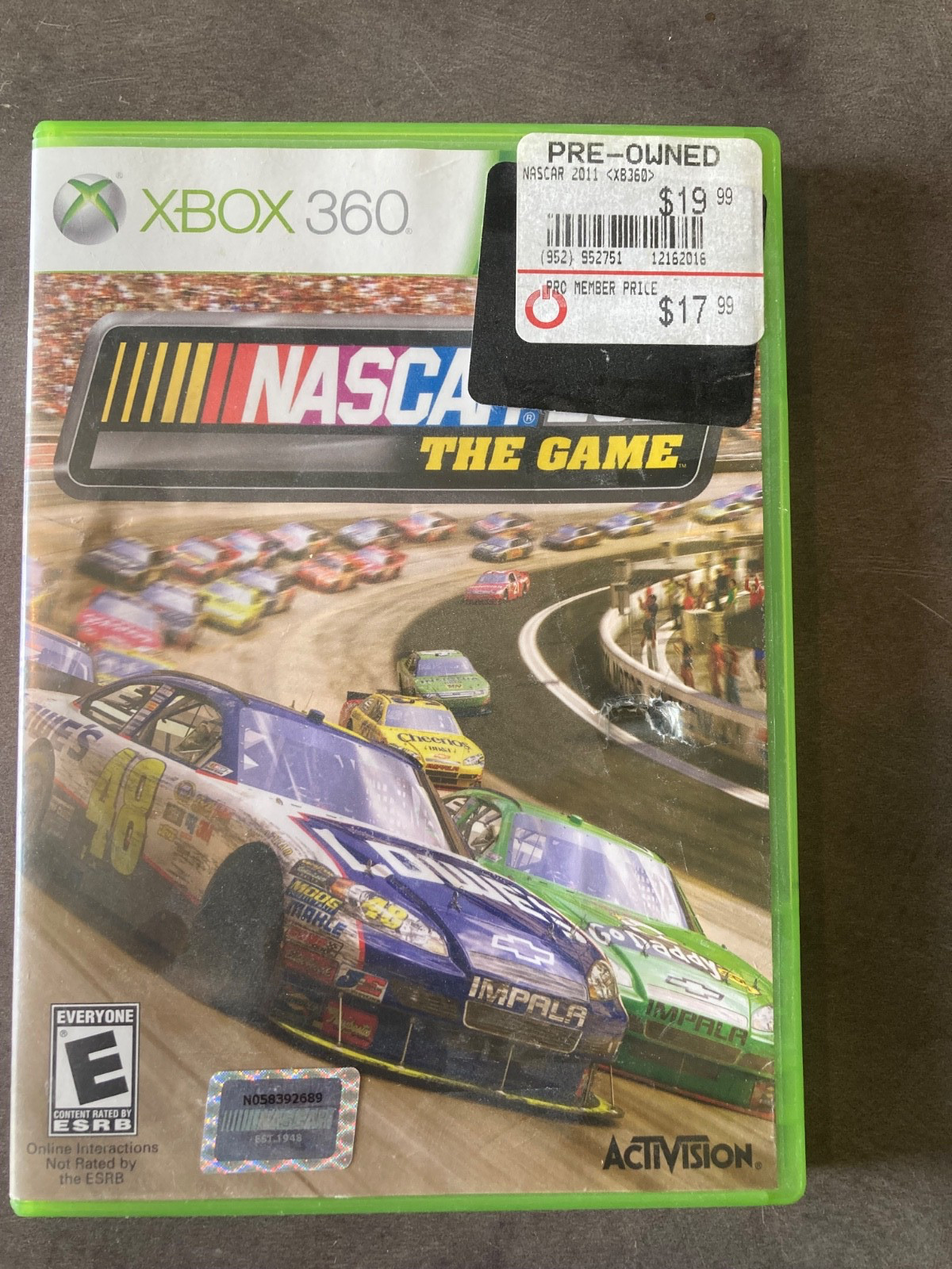 NASCAR The Game 2011 (Microsoft Xbox 360, 2010)