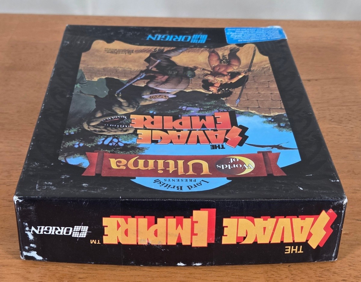 Worlds of Ultima Savage Empire Origin IBM PC Big Box Game 5.25″ Disk No Map 1990