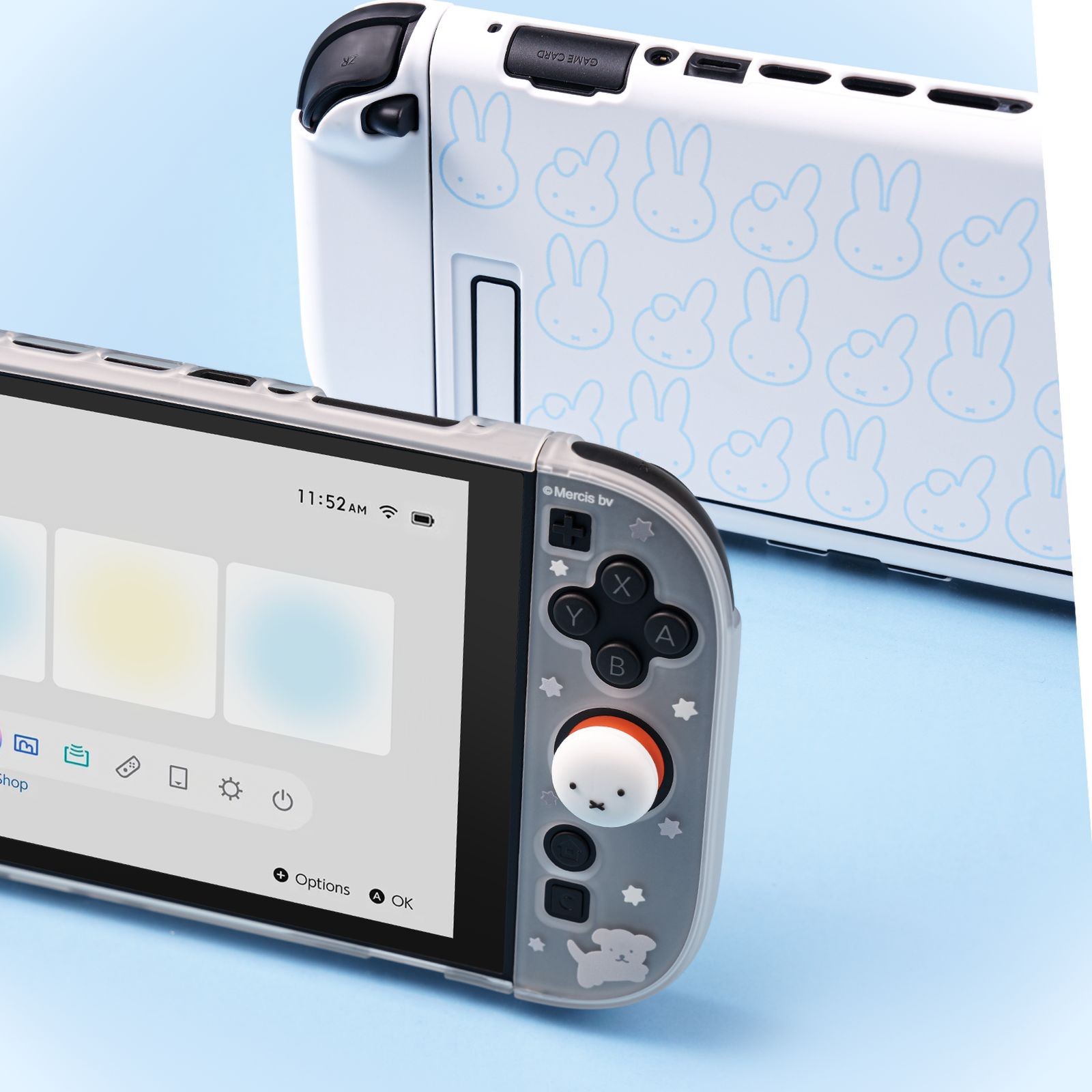 GeekShare Protective Case for Nintendo Switch 2(2025) Joycon Cover Miffy Bunny