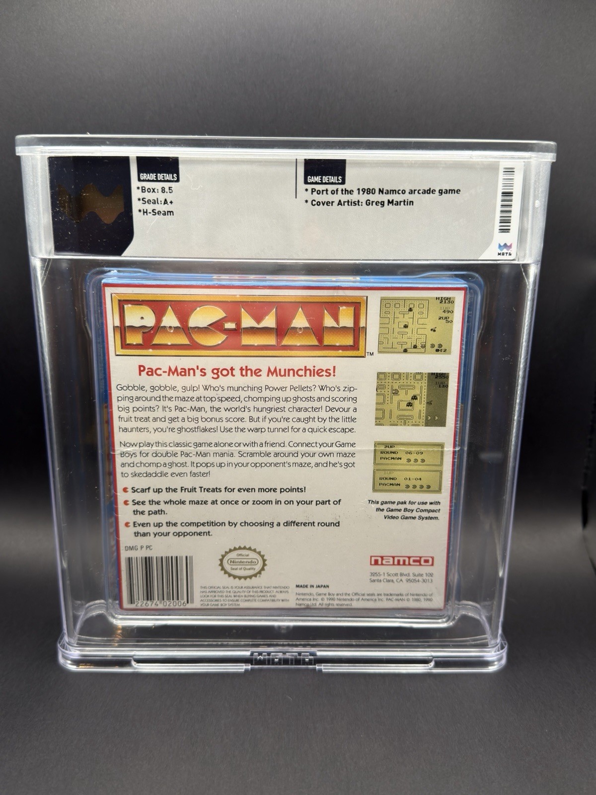 Nintendo Game Boy Pac-Man (Namco) 1991 NTSC-U/C Sealed Arcade Maze Game