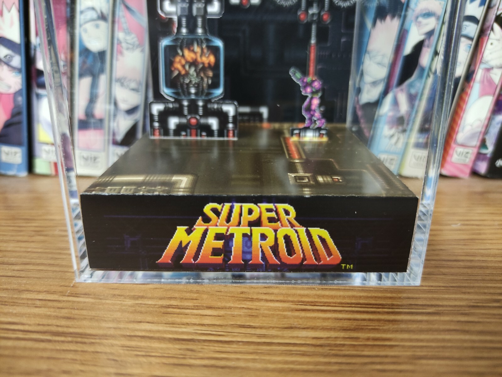 Super Metroid Samus MB Handmade Diorama – Gameboy / Retro Gaming Cube – Fanart