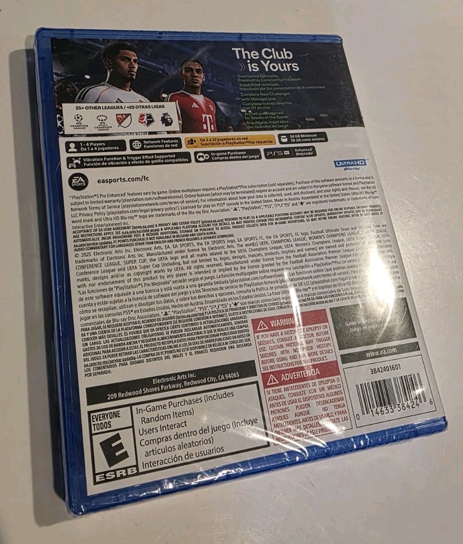 NEW SEALED DISC – EA Sports FC 26 – Sony PlayStation 5 – PS5