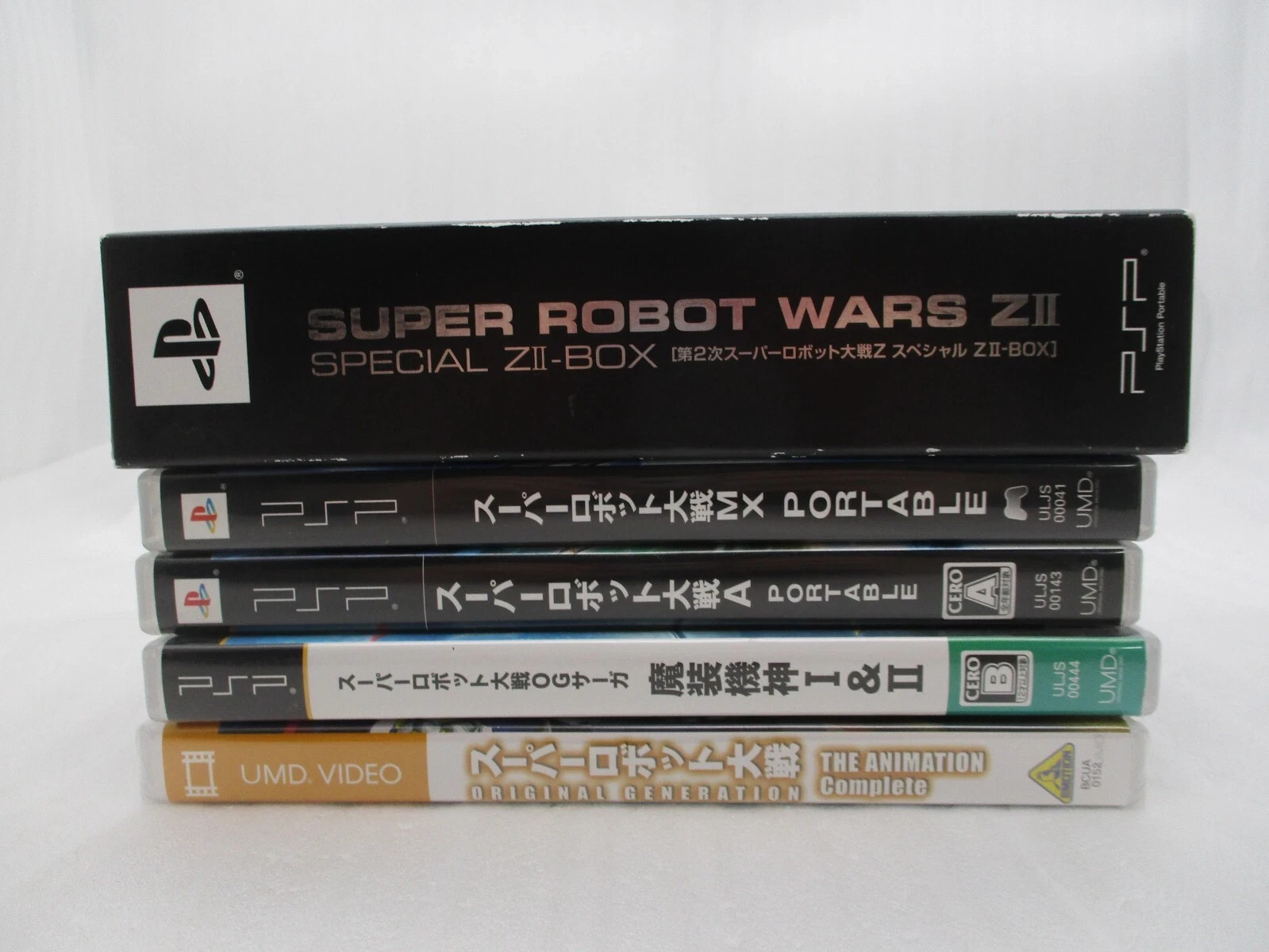 PSP Super Robot Wars Z II, A, MX Portable Masoukishin 5Games & UMD Video Japan