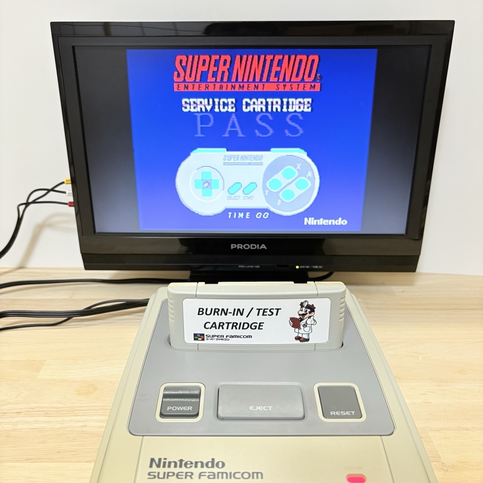 Nintendo Super Famicom Console Bundle 2 Controllers 4 Games SNES SHVC-001 Japan