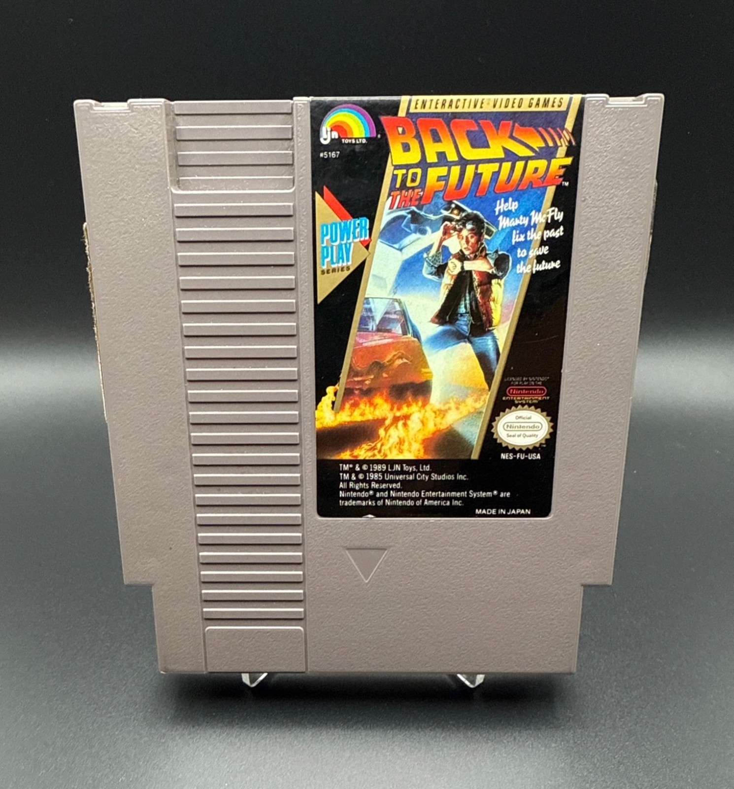 NES Back to the Future Game in Original Box MISSING MANUAL (1989) Nintendo