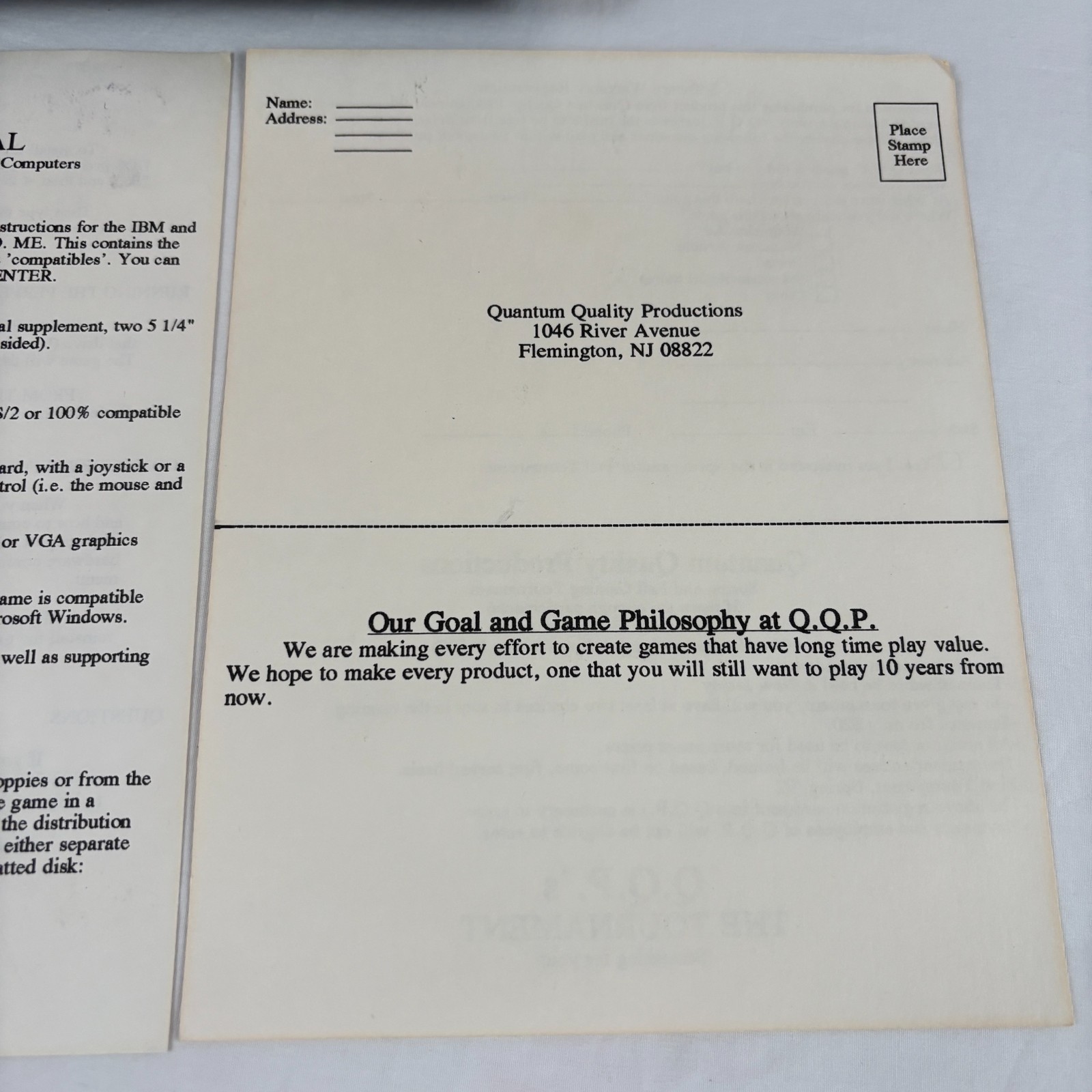 The Perfect General (PC, 1991) 3.5″ Floppy, Big Box
