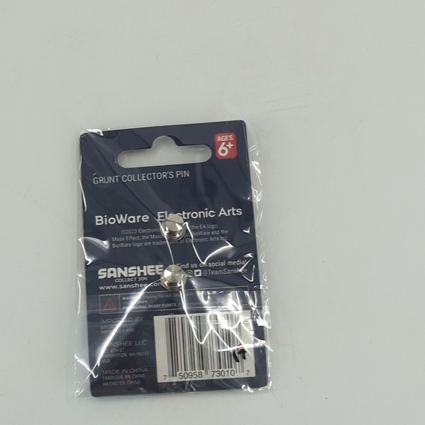 BioWare Officially Licensed Mass Effect Grunt Collector’s Enamel Pin Sanshee NEW