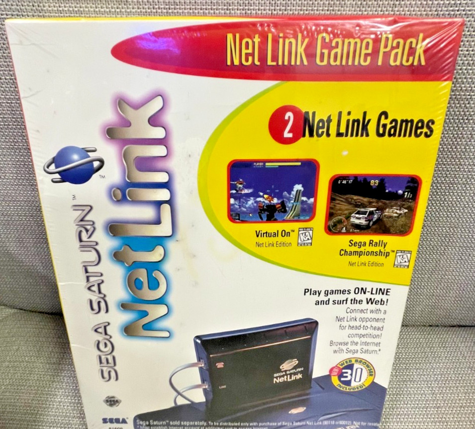 Sega Saturn Netlink Web Browser Game Pack -New. Box is a bit deformed. Very RARE