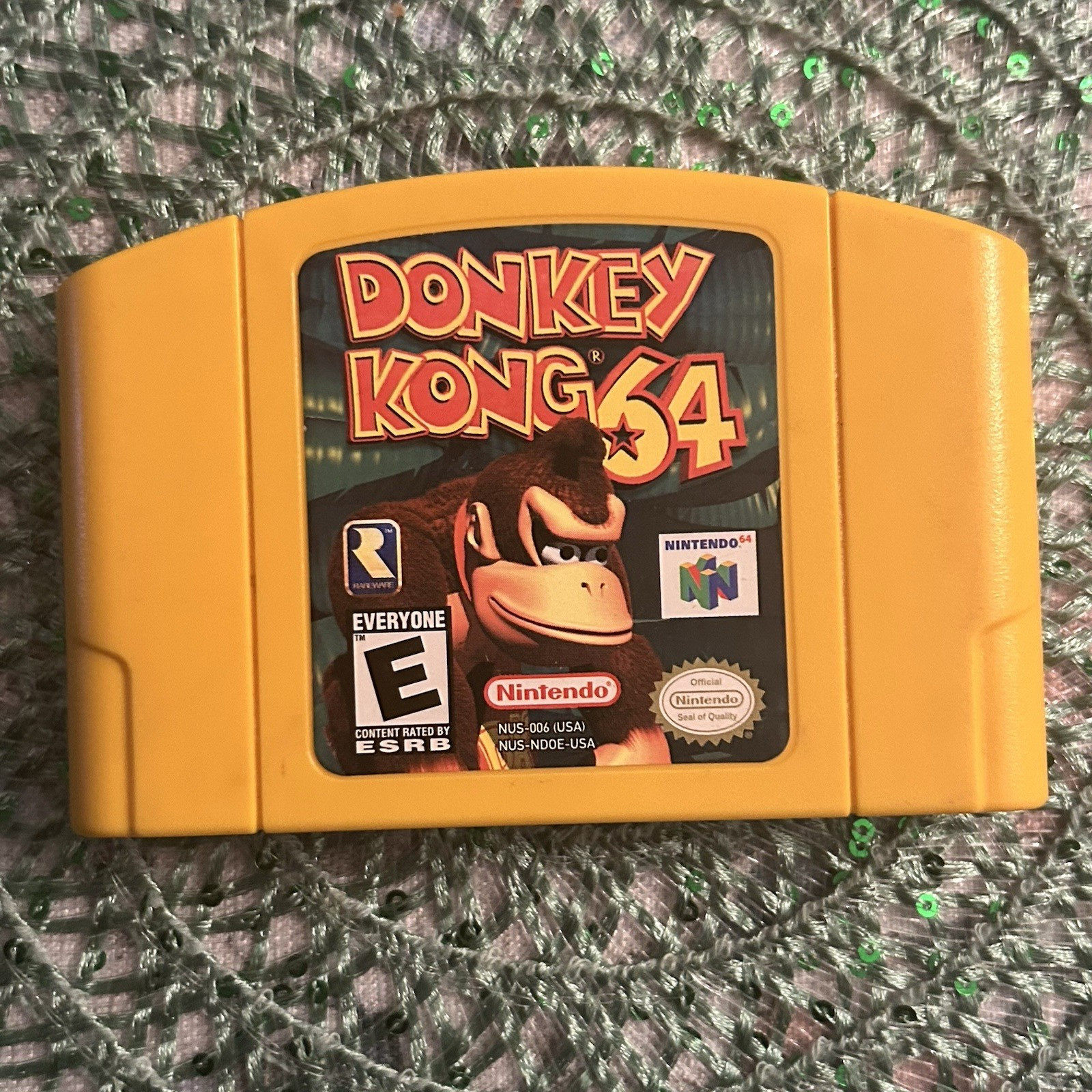 Nintendo 64 | Donkey Kong 64 | Authentic Yellow N64 Game Cartridge | Tested