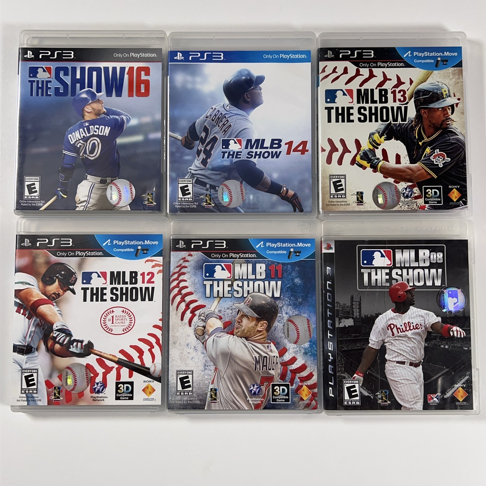 MLB The Show 08 11 12 13 14 16 PlayStation 3 Sony 6 Game Lot TESTED